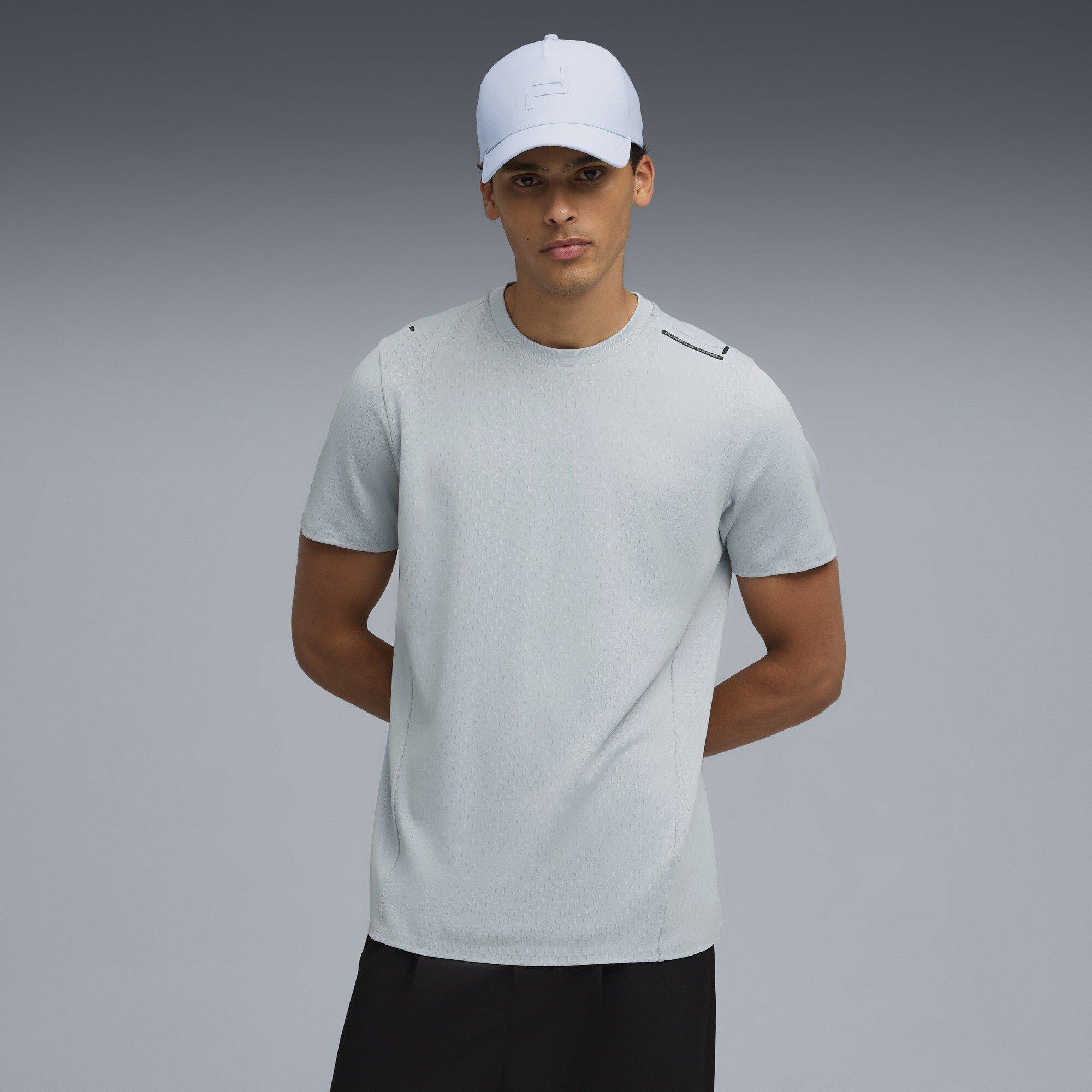 Frozen Gray - Puma - Men's Pd Carbon Short Sleeve Performance T-Shirt - 3