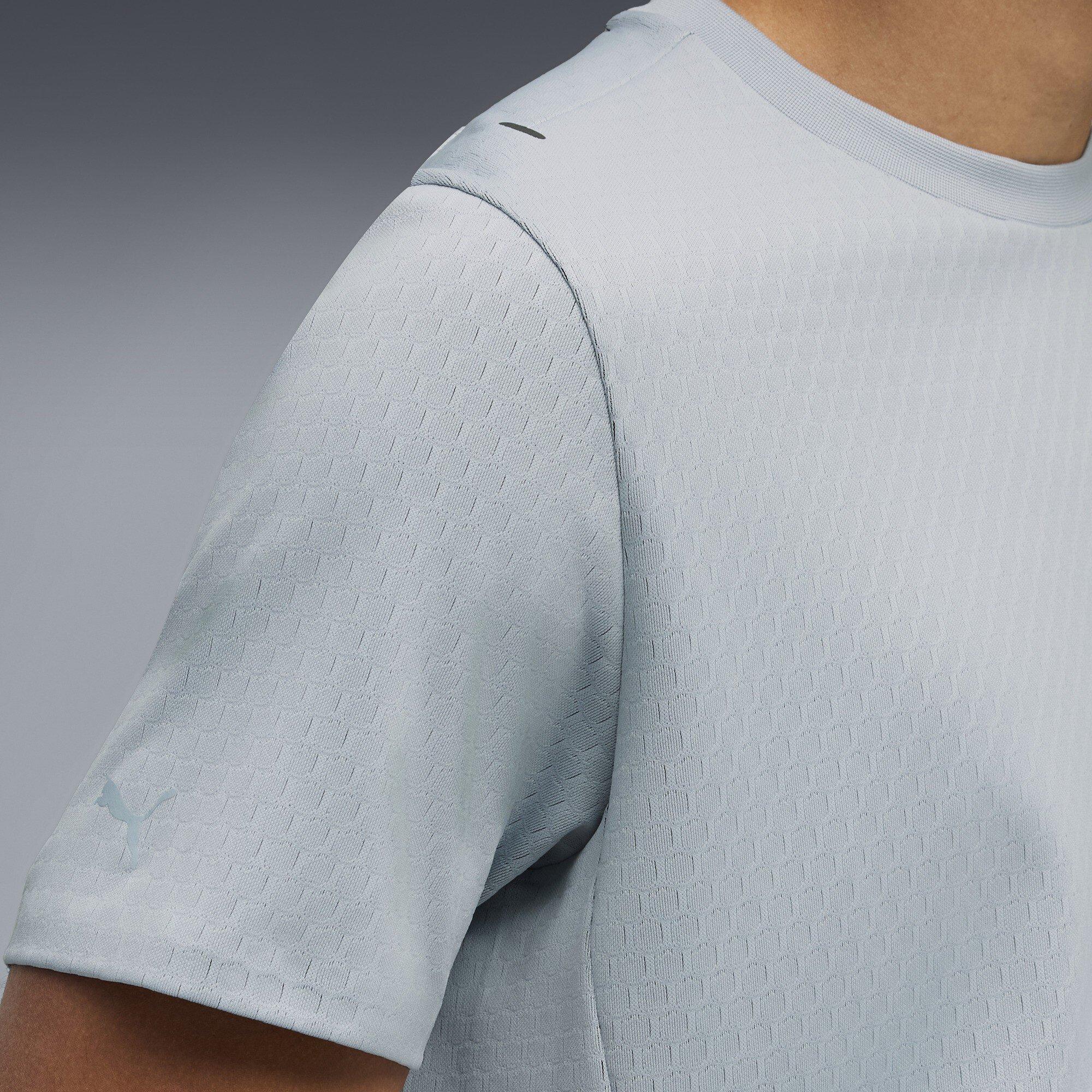 Frozen Gray - Puma - Men's Pd Carbon Short Sleeve Performance T-Shirt - 6