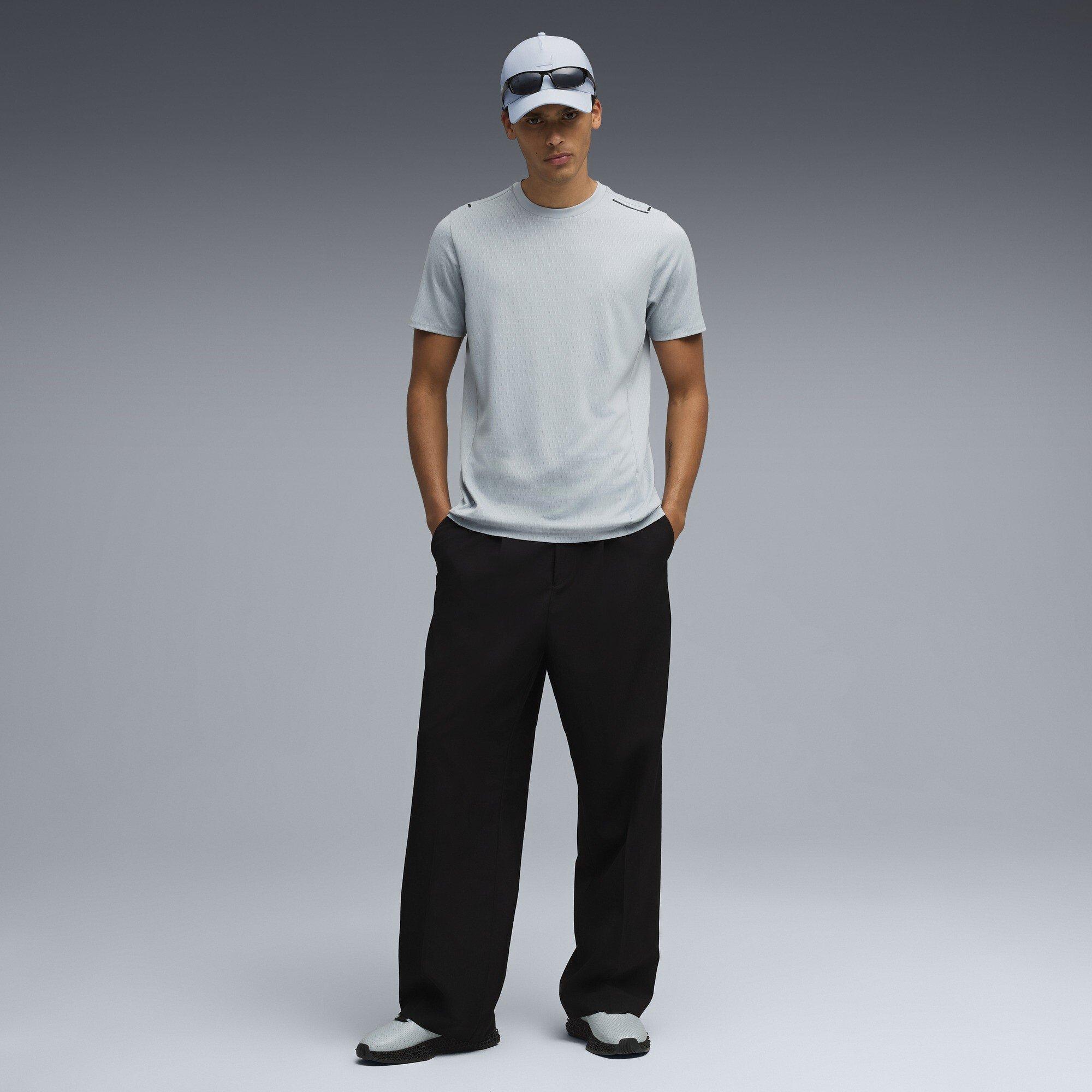 Frozen Gray - Puma - Men's Pd Carbon Short Sleeve Performance T-Shirt - 7