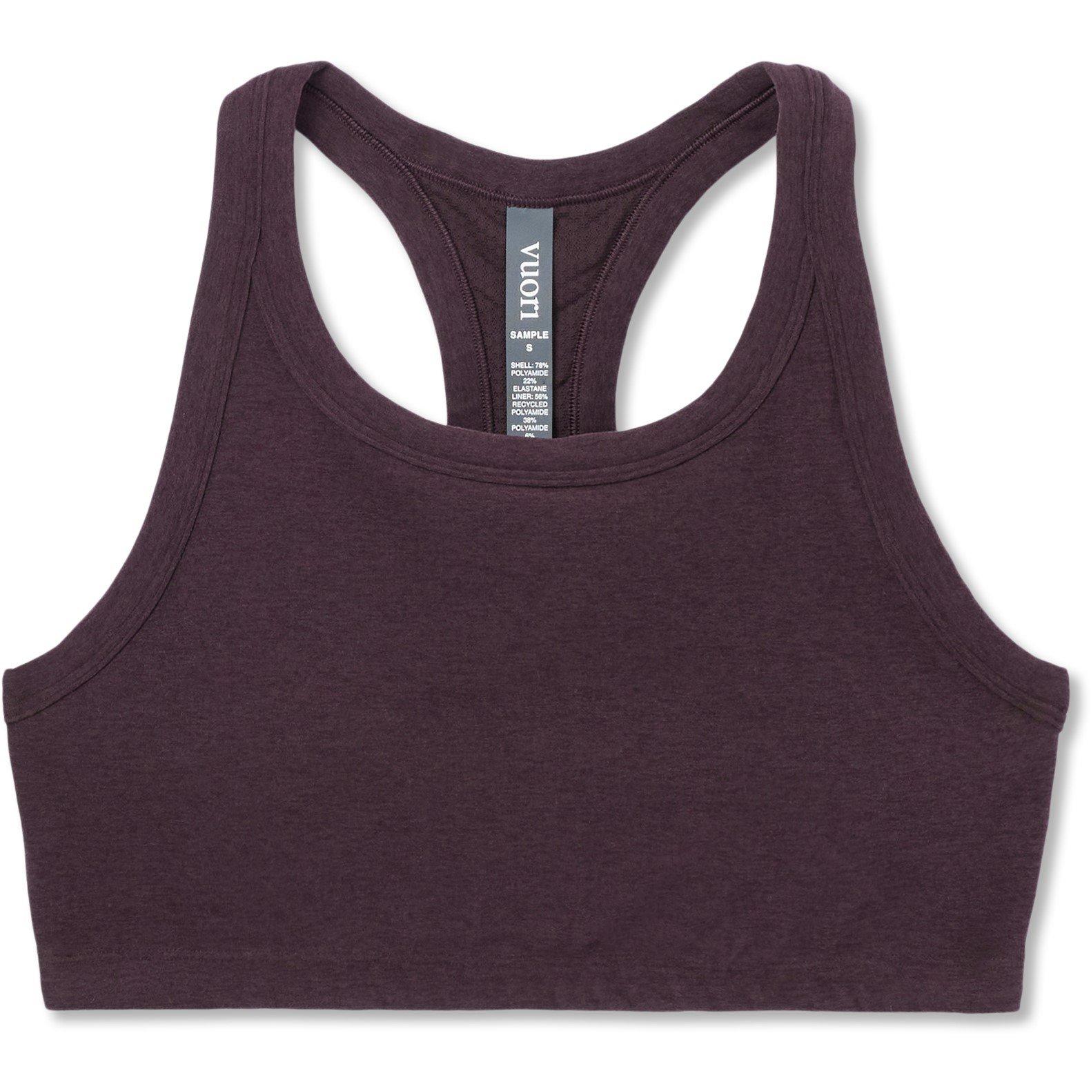 Raisin Heather - Vuori - Women's Elevation Non Wired Medium Impact Sports Bra