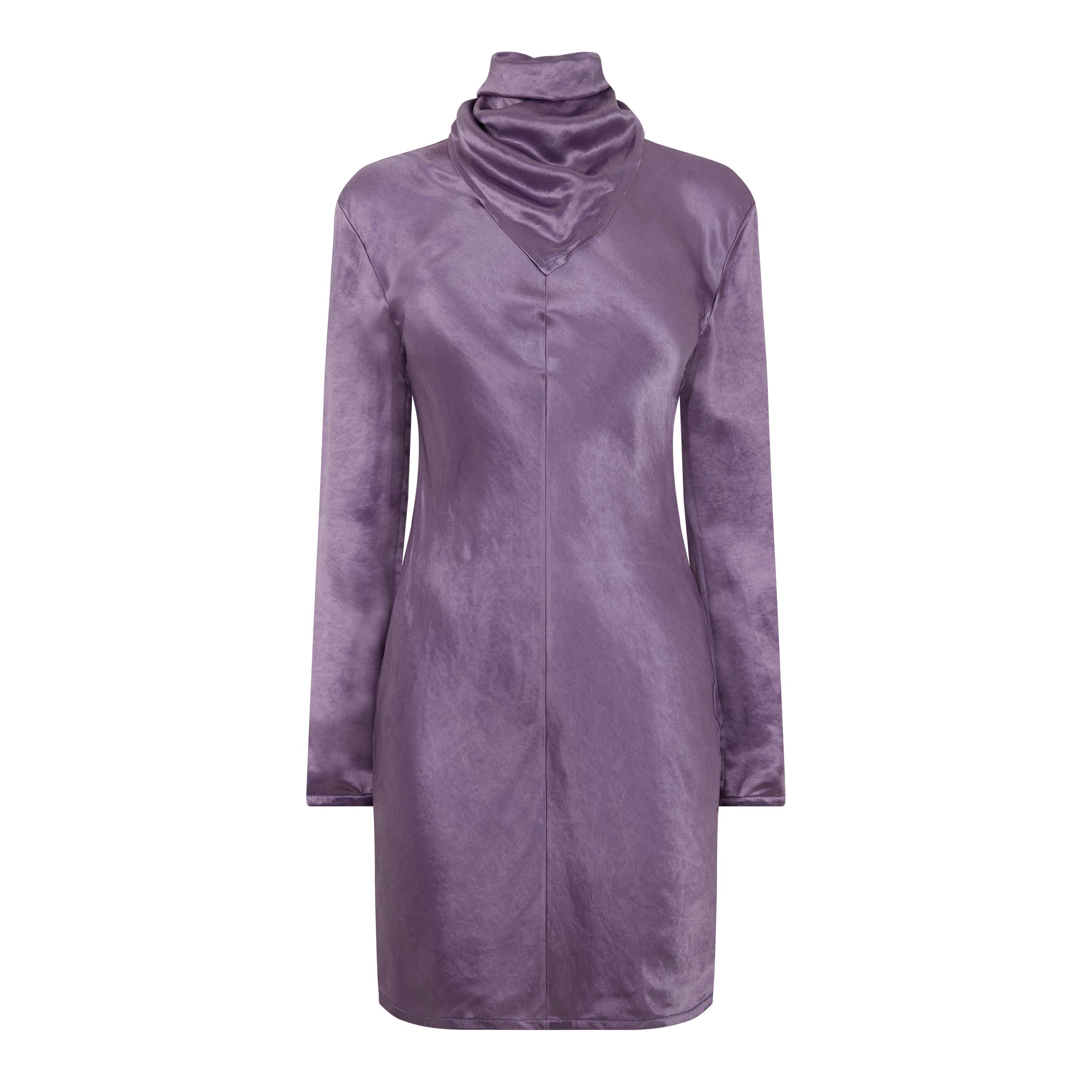 Lavender - Bottega Veneta - Women's Structured Shift Dress - 1