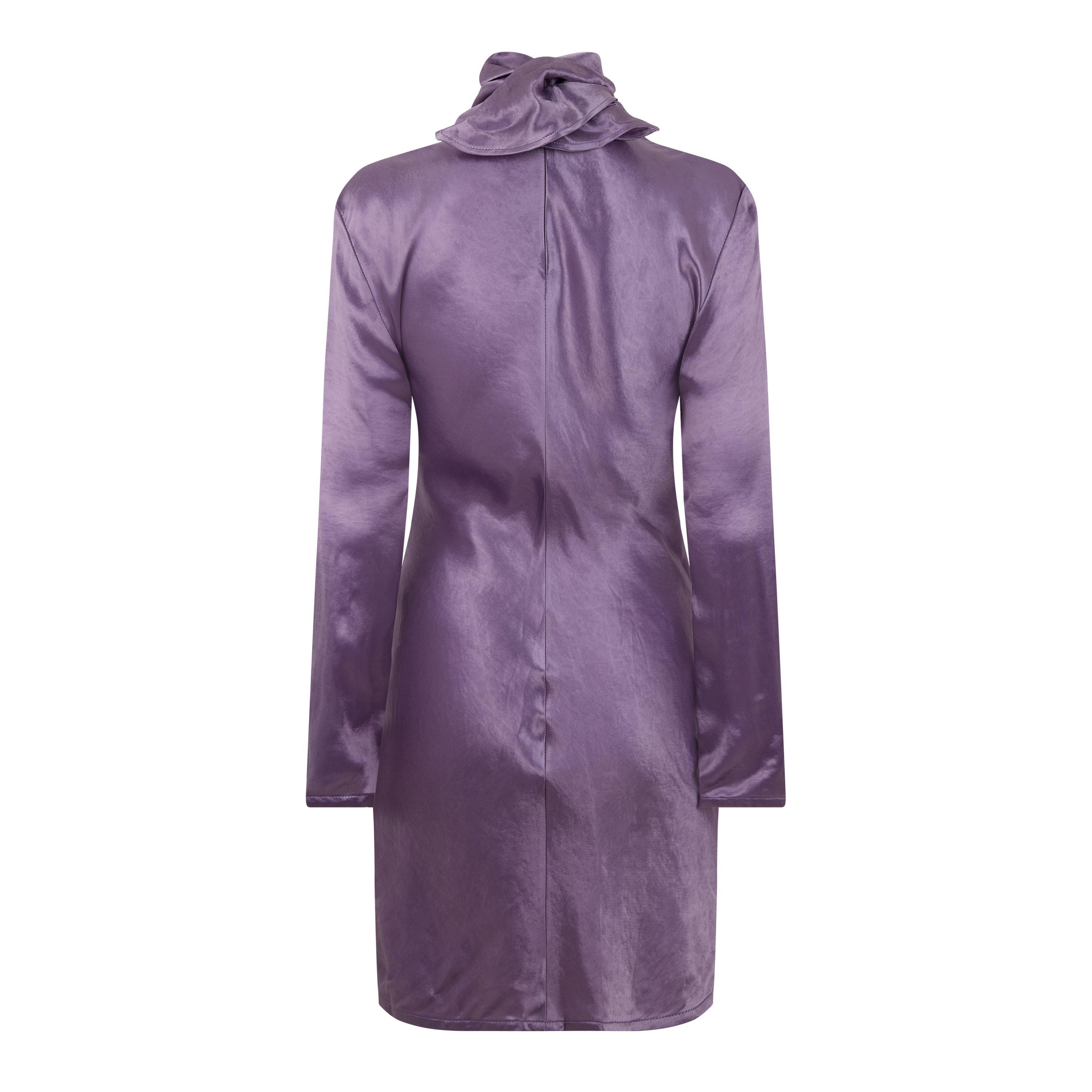 Lavender - Bottega Veneta - Women's Structured Shift Dress - 2