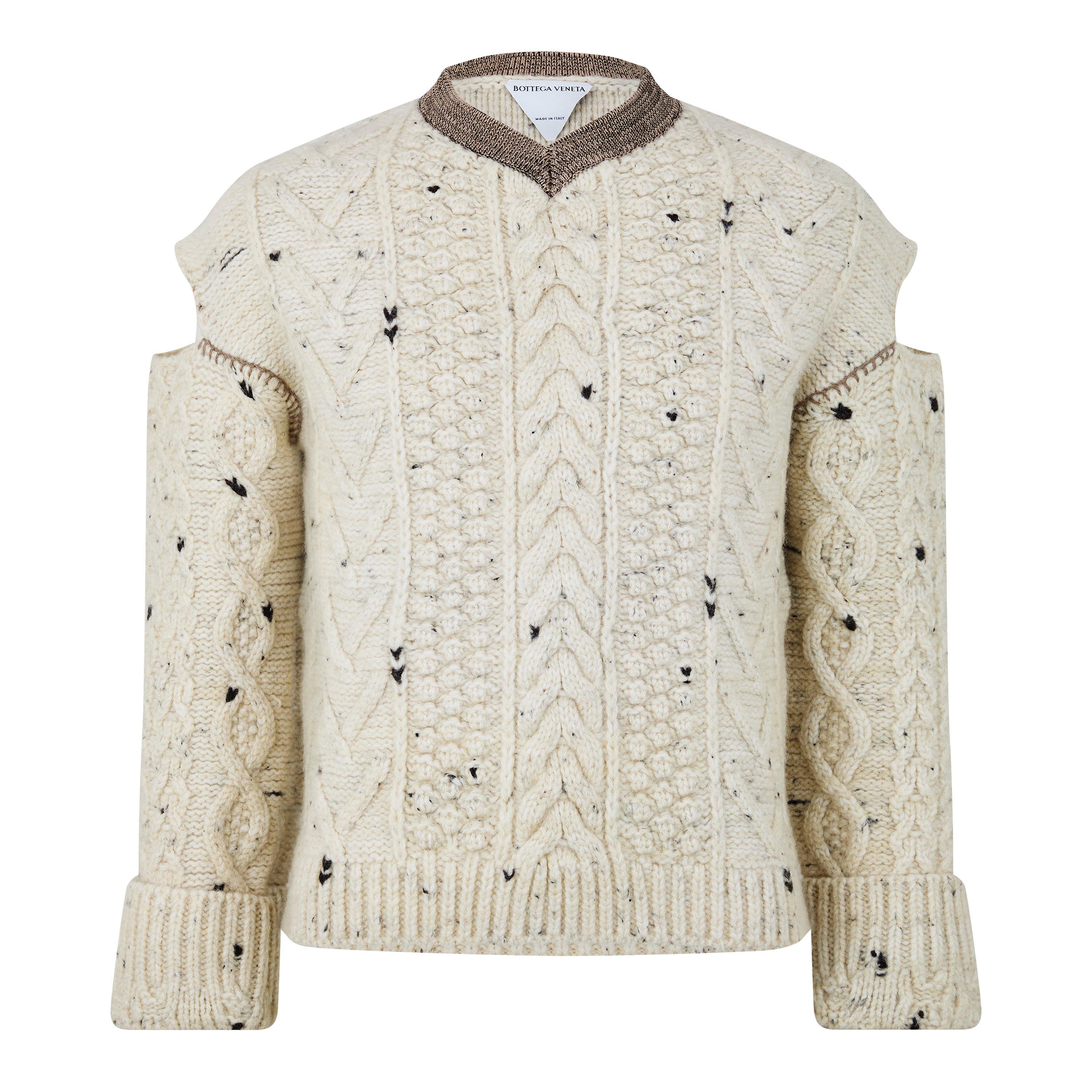 Stone Melange - Bottega Veneta - Men's Jumper - 1