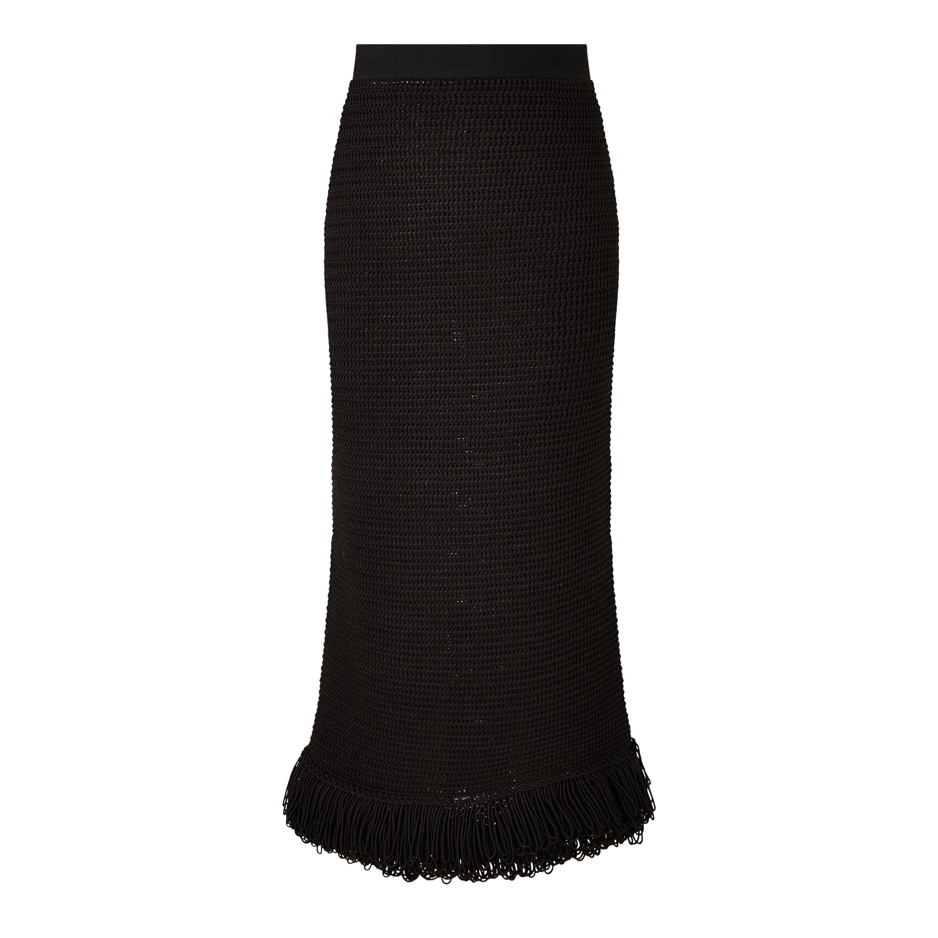 Bottega Veneta Women's Structured Midi Skirt - Fondente - Size 14 (40)