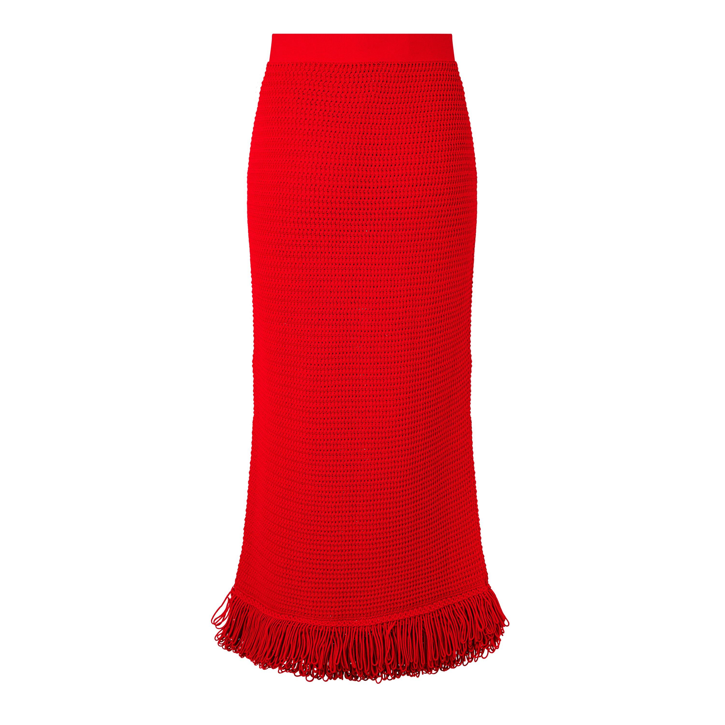 Nail Polish - Bottega Veneta - Women's Structured Midi Skirt - 2