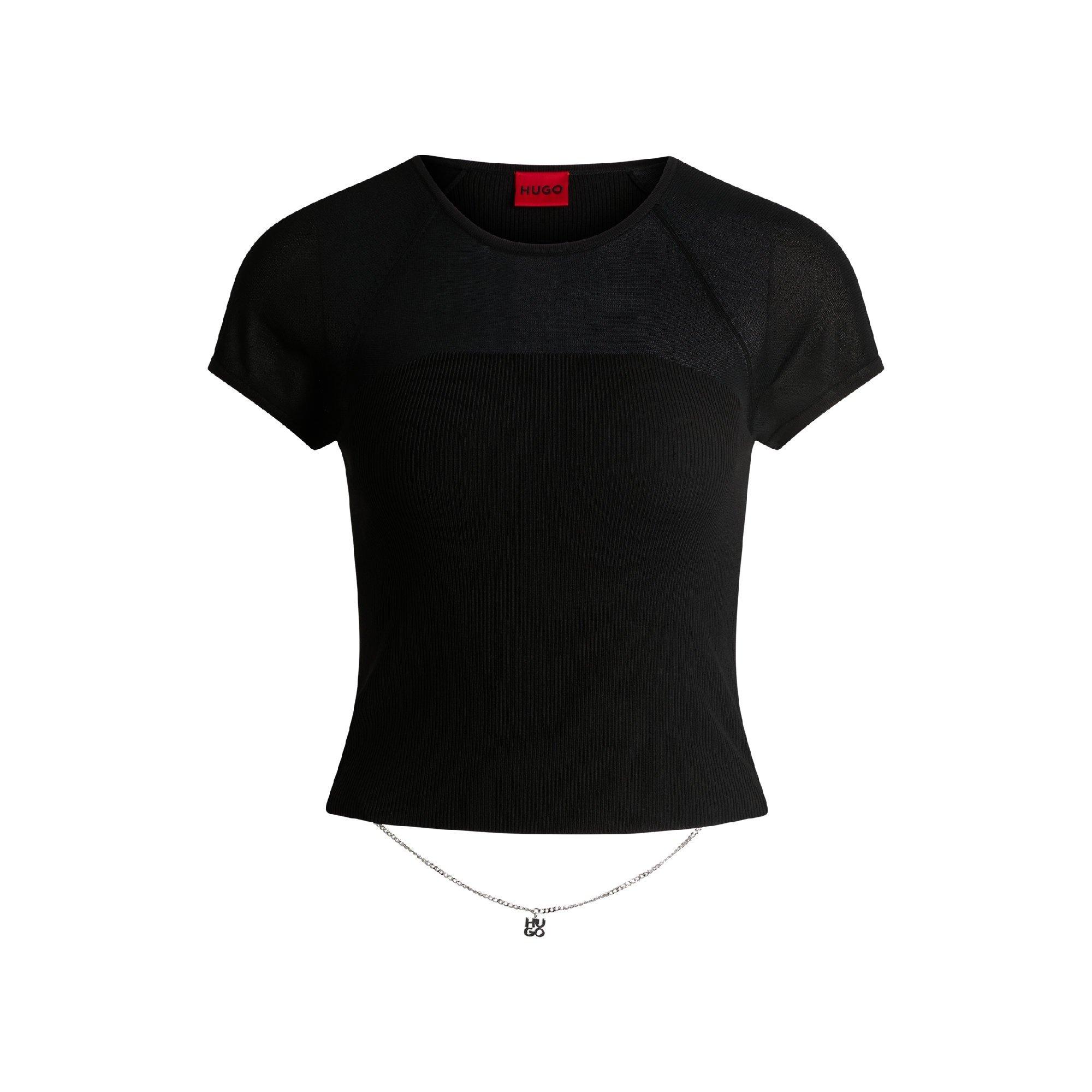 Black - Hugo - Slevetta 10270371 01 Knitted Top Womens - 4