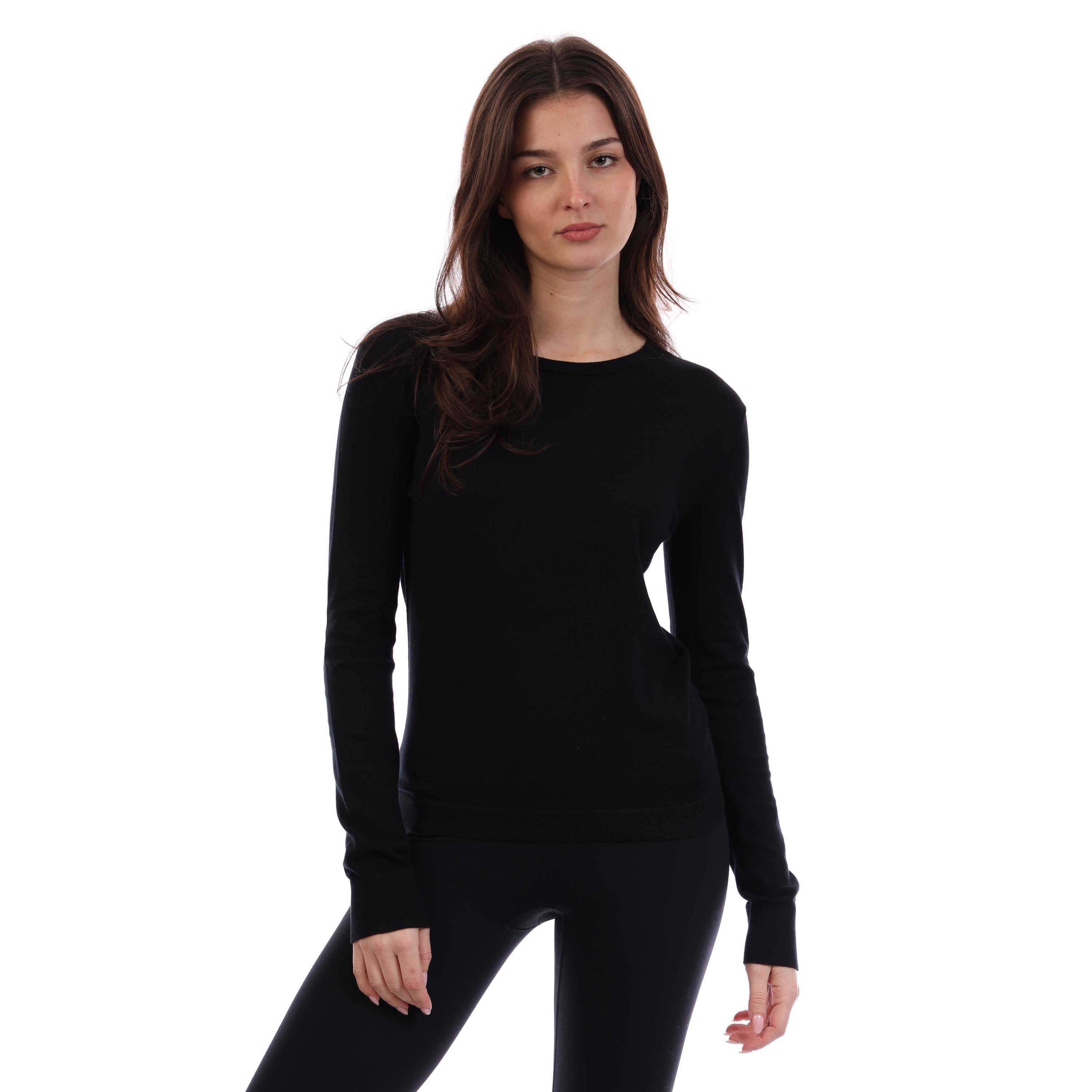 Black - Diesel - Women's Ariane Mgli Knitted Hoodie - 3