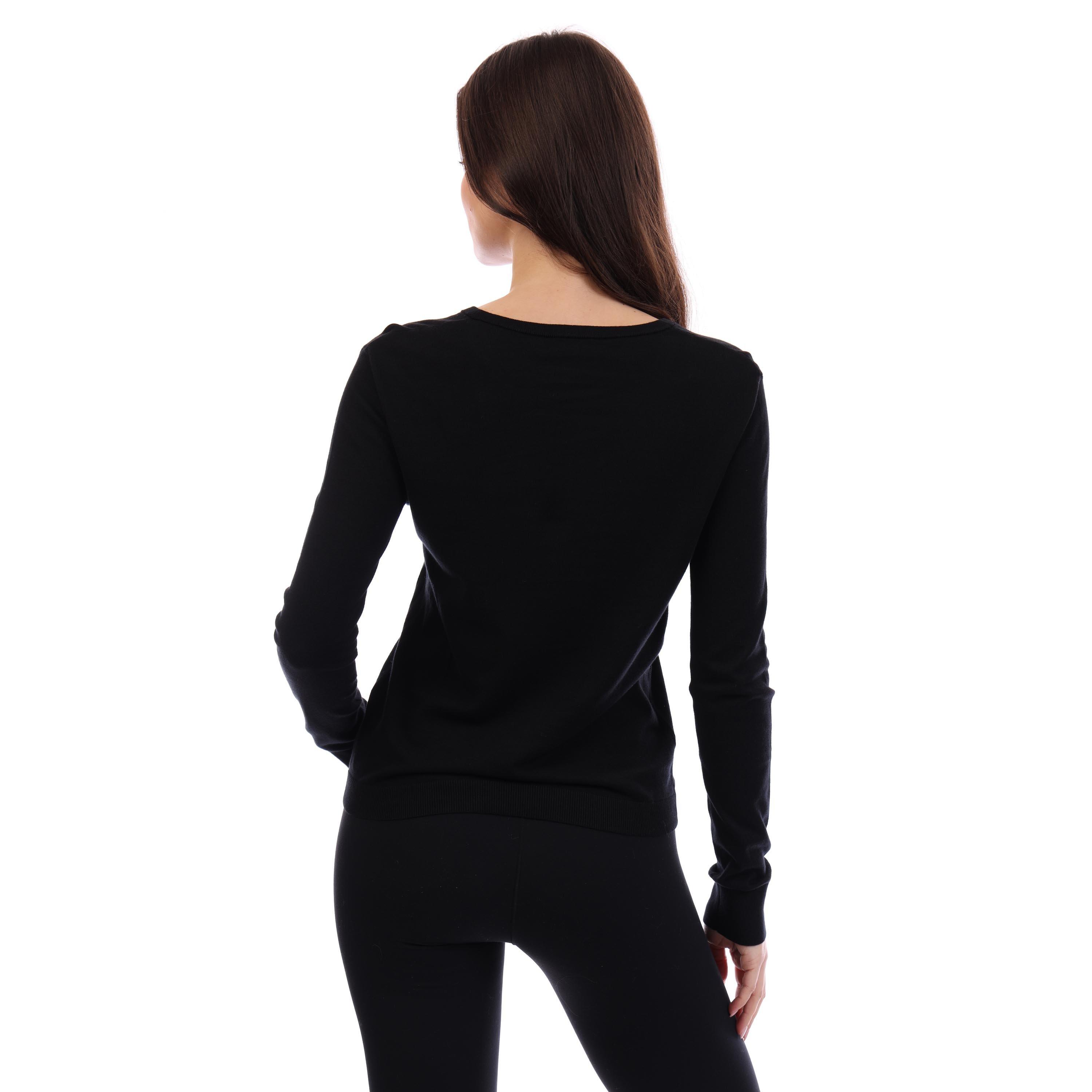 Black - Diesel - Women's Ariane Mgli Knitted Hoodie - 4