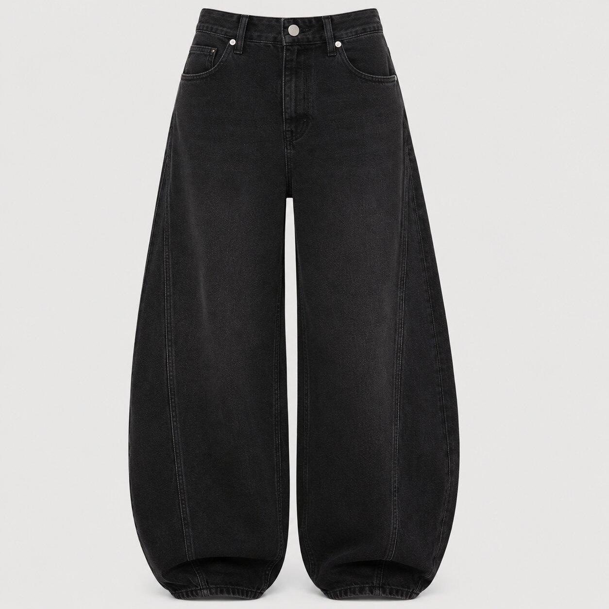 Negro - I Saw It First - Womens Wide Leg Jeans - 2