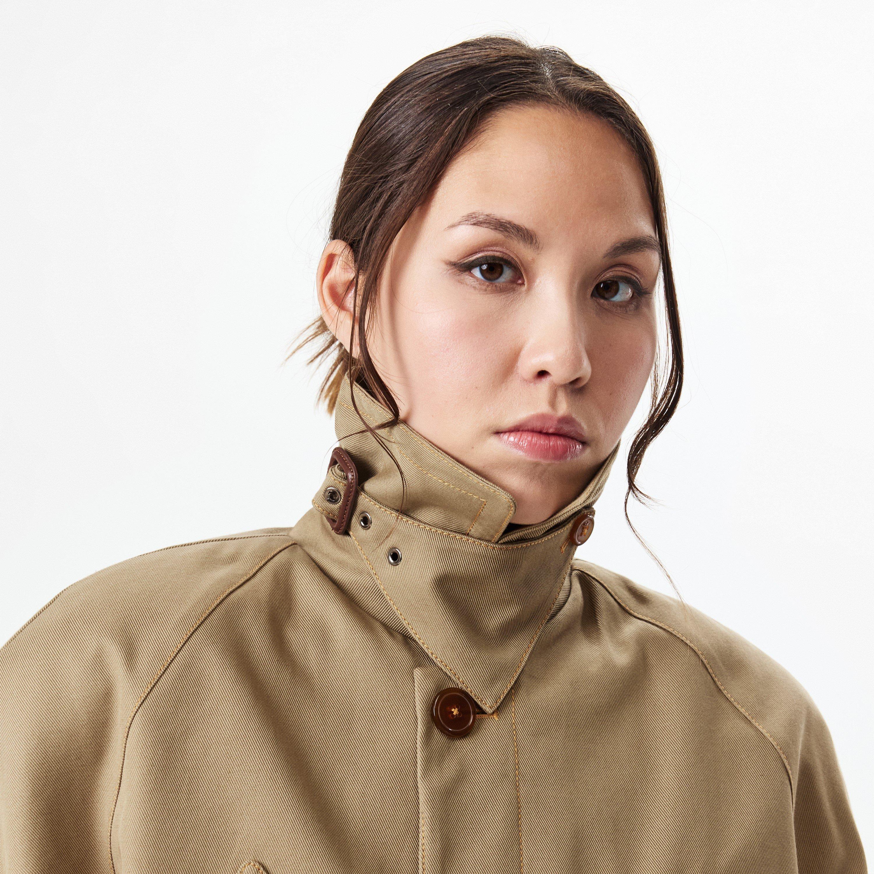 Beige - Vivienne Westwood - Women's Graziano Cropped Cotton Trench Coat - 5