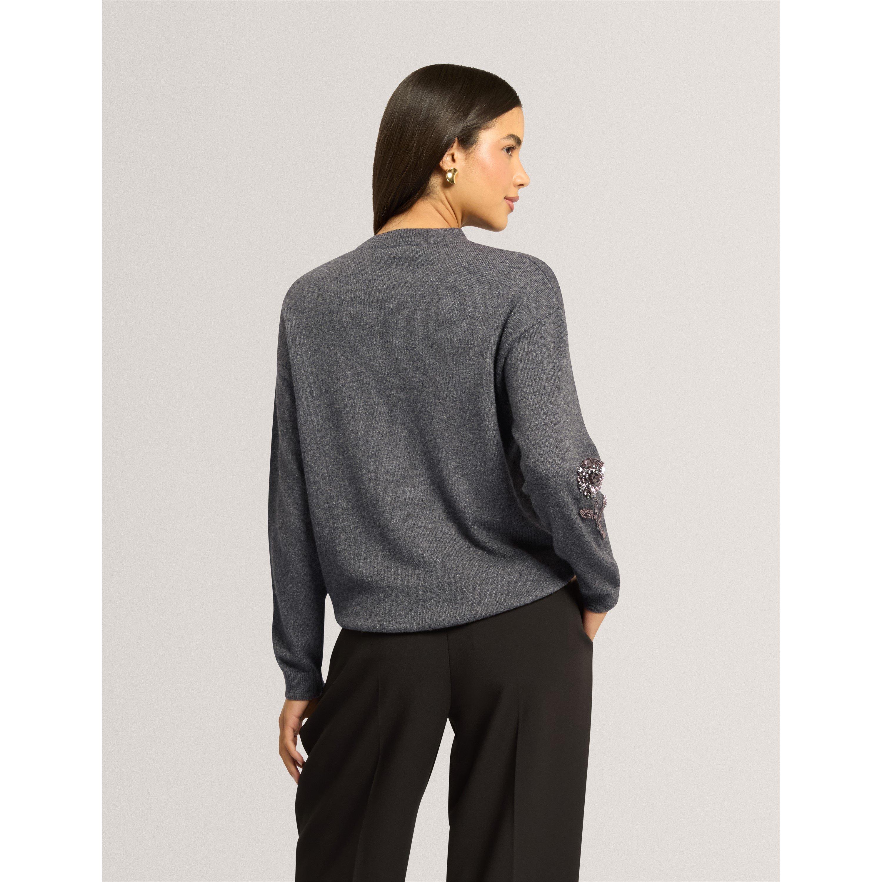 Grey-Marl - Ted Baker - Ted Wool Blend Jumpe Ld64 - 1