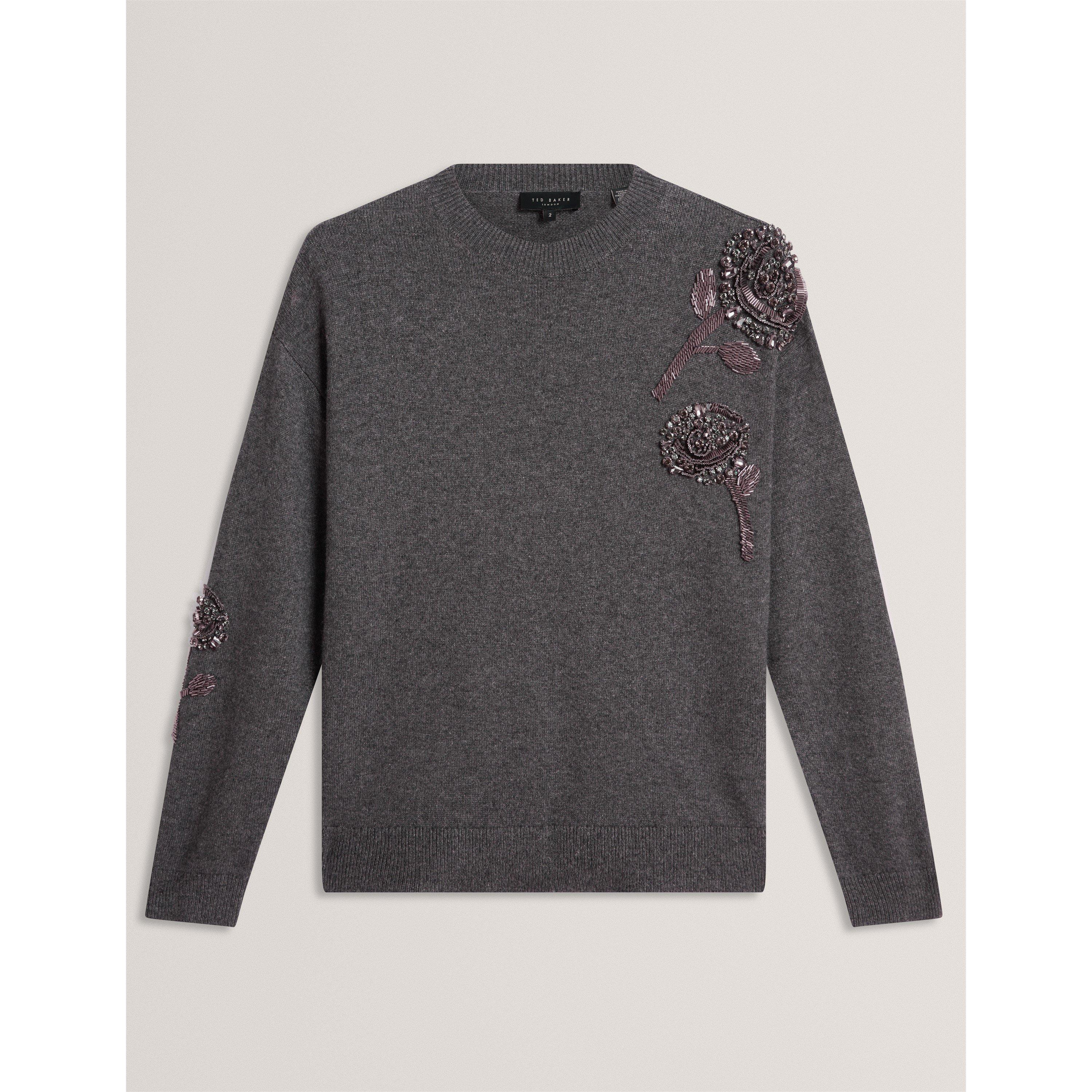 Grey-Marl - Ted Baker - Ted Wool Blend Jumpe Ld64 - 3