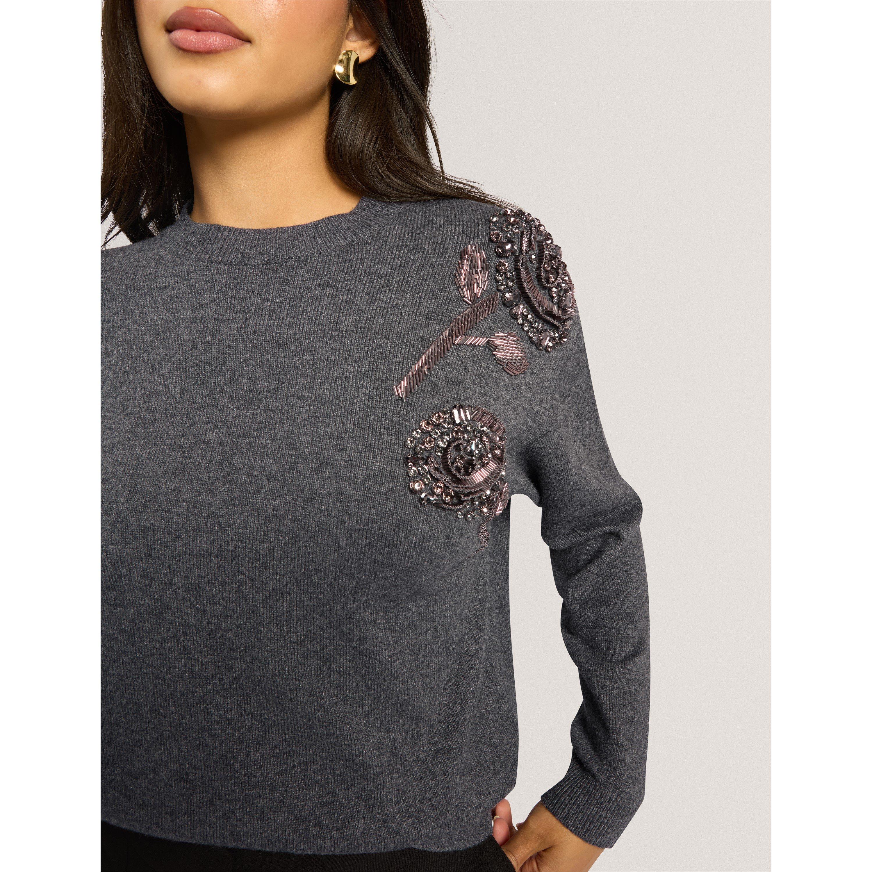 Grey-Marl - Ted Baker - Ted Wool Blend Jumpe Ld64 - 7