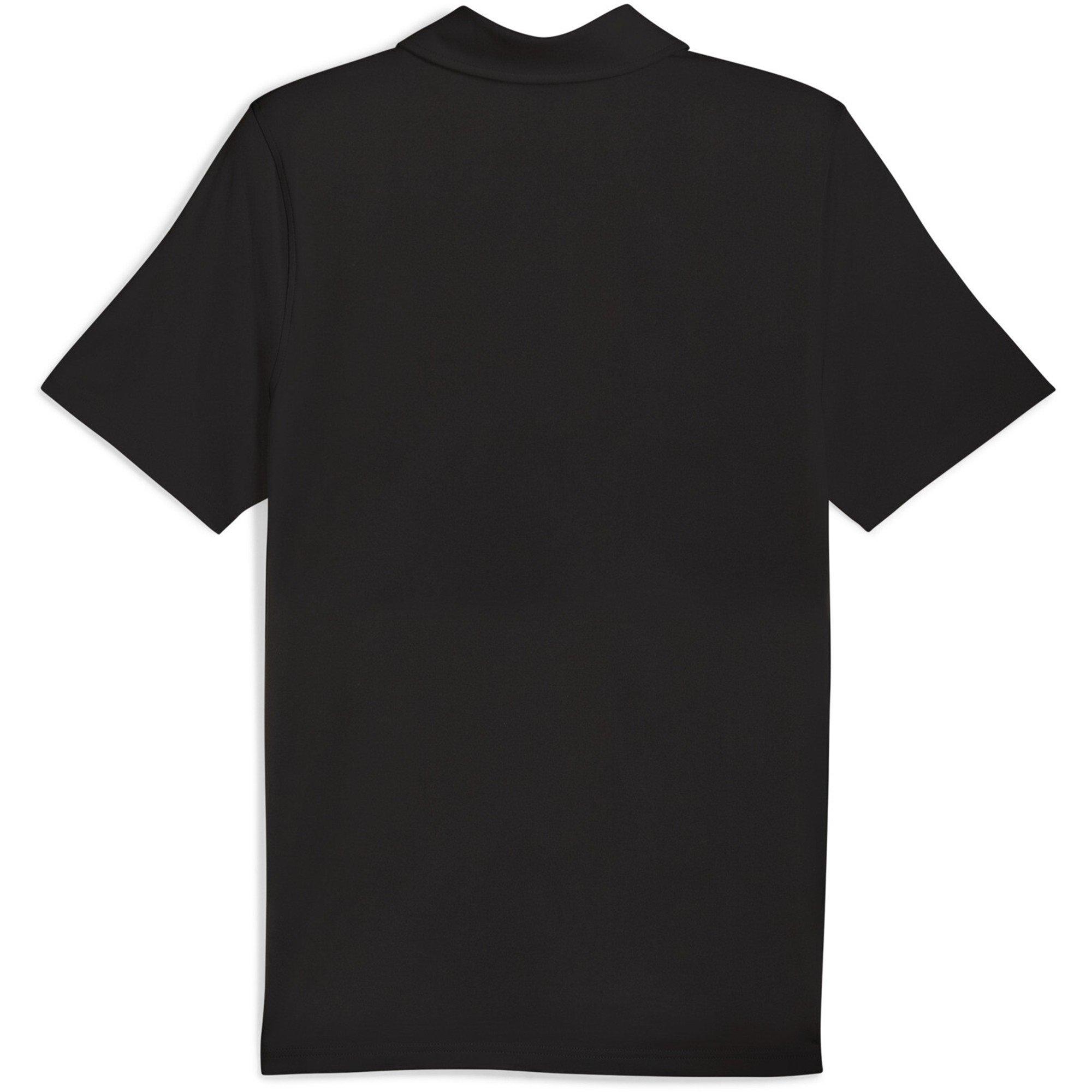 Nero - Puma - Men's Ferrari Sportswear Cloudspun Short Sleeve Polo - 2