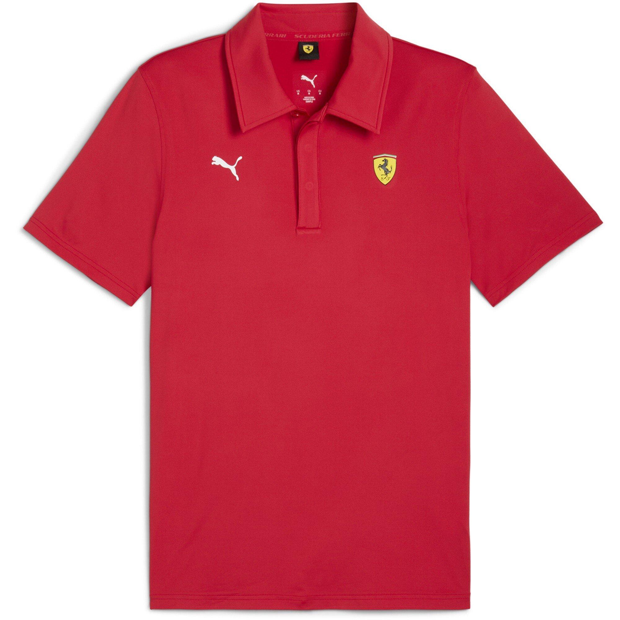Rosso Corsa - Puma - Men's Ferrari Sportswear Cloudspun Short Sleeve Polo - 1