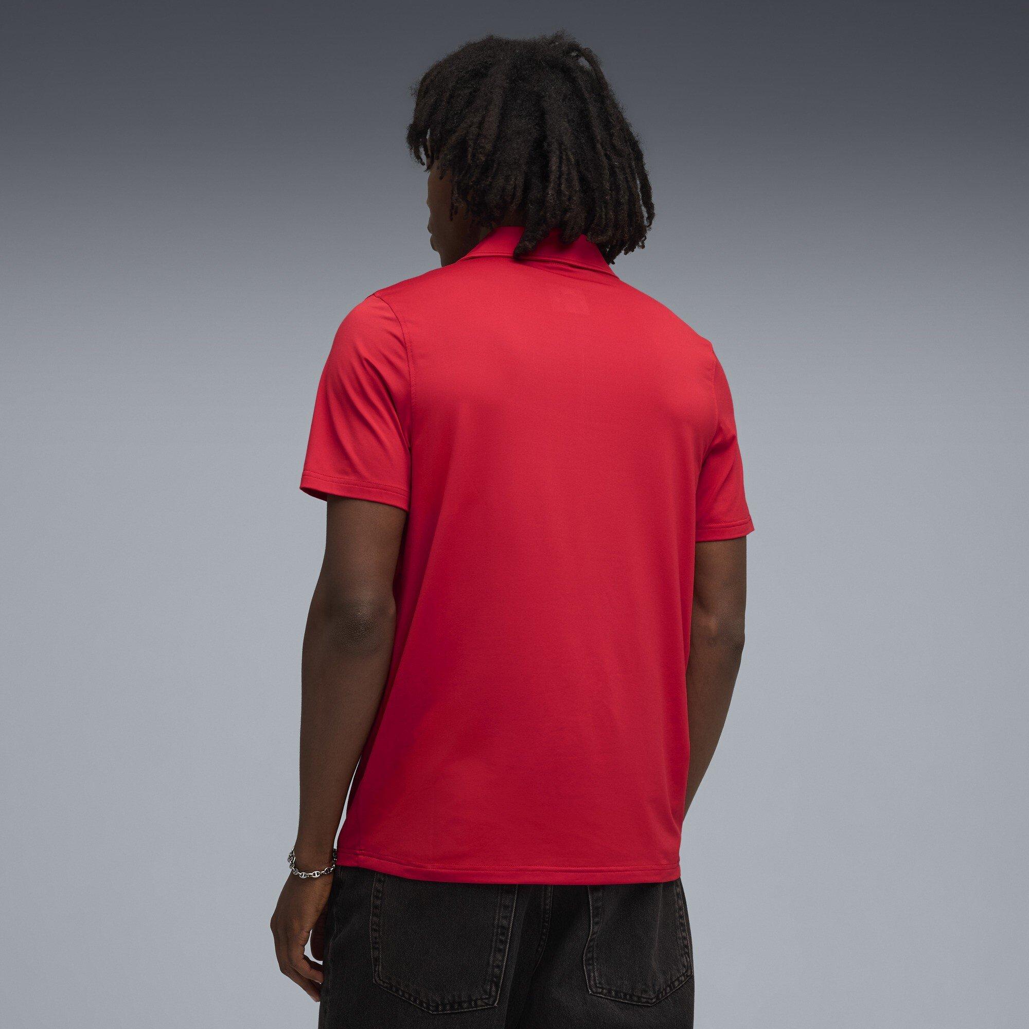 Rosso Corsa - Puma - Men's Ferrari Sportswear Cloudspun Short Sleeve Polo - 4
