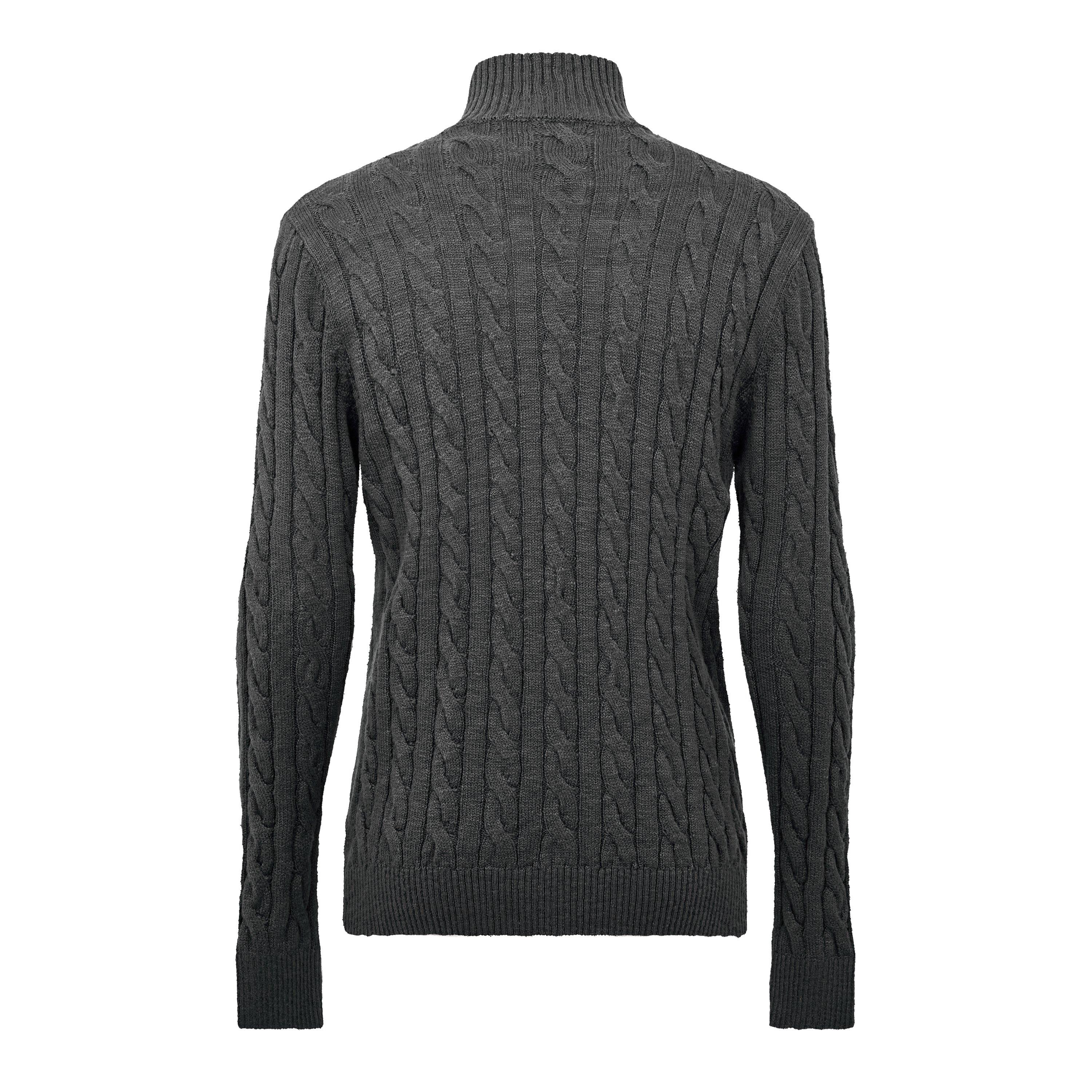 Charcoal - Jack Wills - JW Cable Zip-Thru Sn64 - 2
