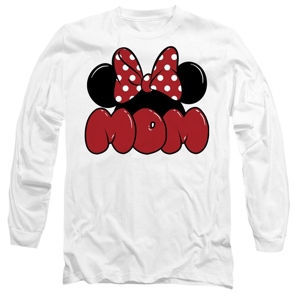 Disney Men's Minnie Mouse Mothers Day Ears For Mom Long Sleeve - White - XXL