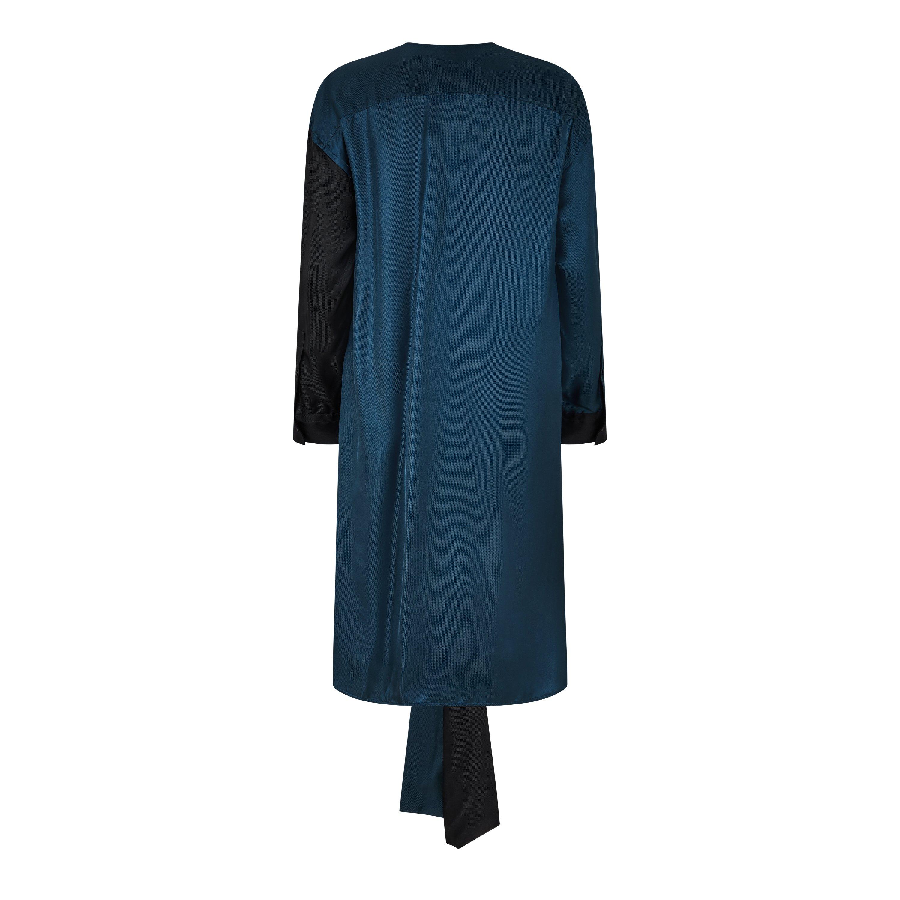 Nero-Petrol - Bottega Veneta - Women's Slip Dress - 2