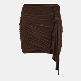 Missy Empire ME Slinky Drape Detail Mini Skirt