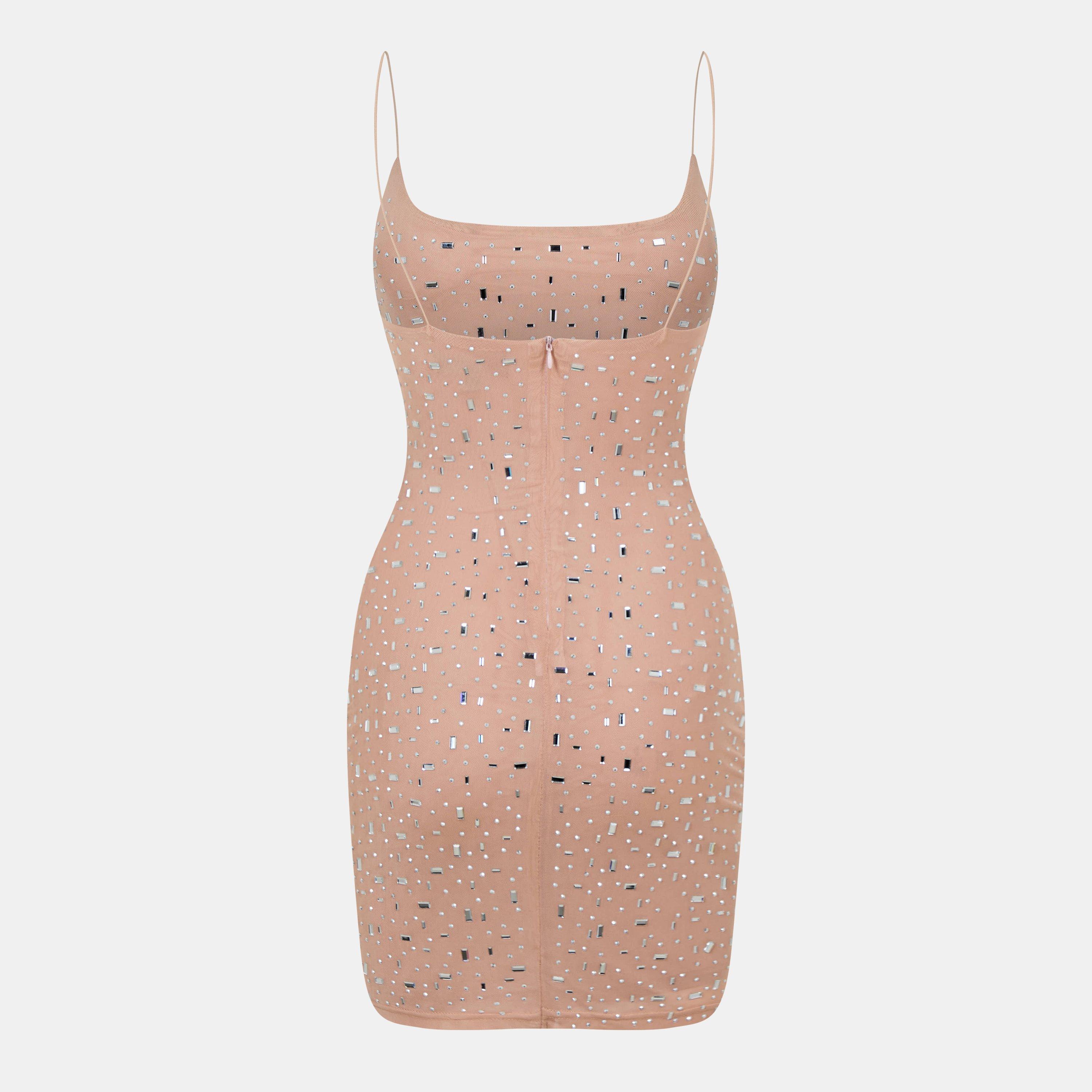 Nu - Missy Empire - Rhinestone Embellished Mini Dress - 2