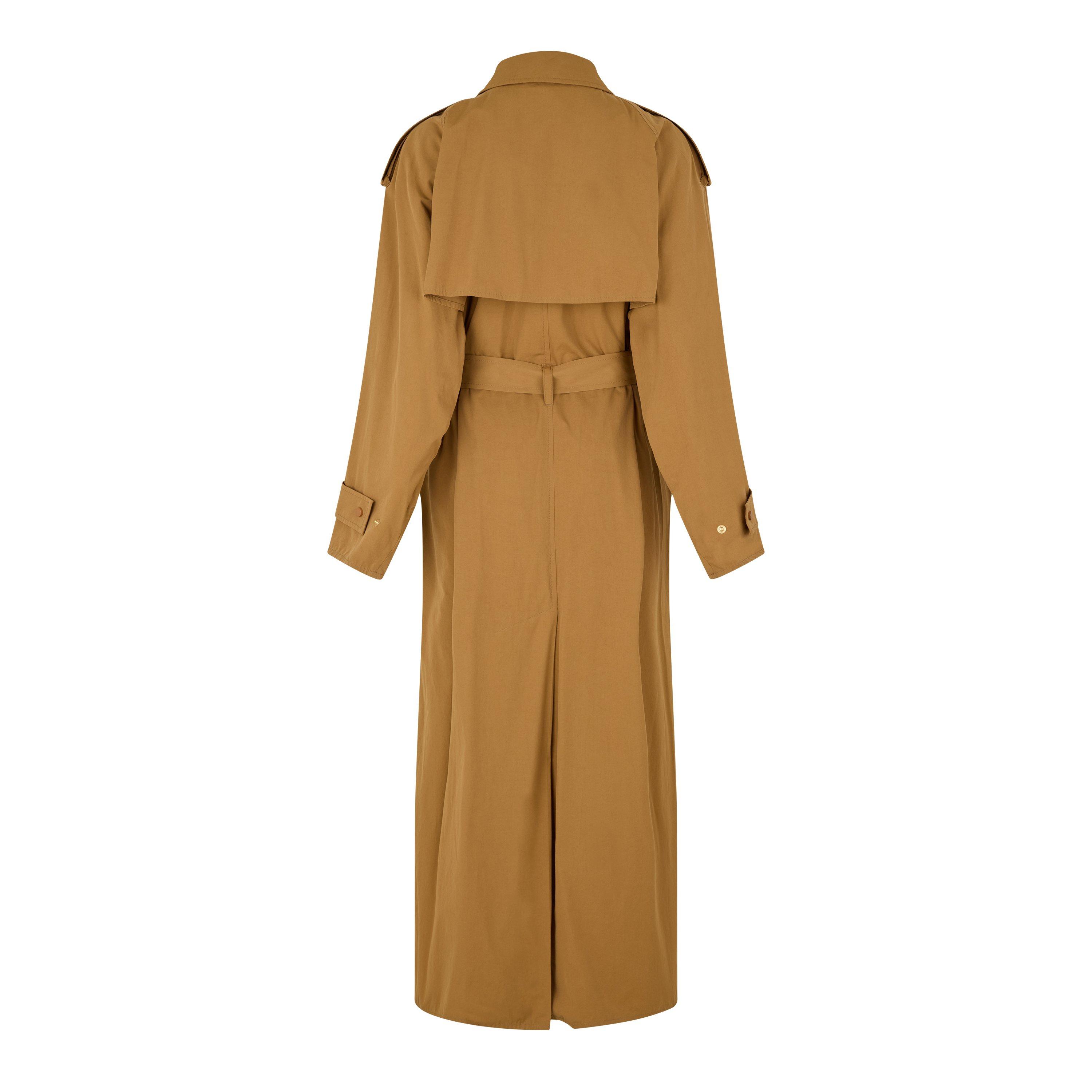 Camel - Bottega Veneta - Women's Architectural Tailored Trench Coat - 2