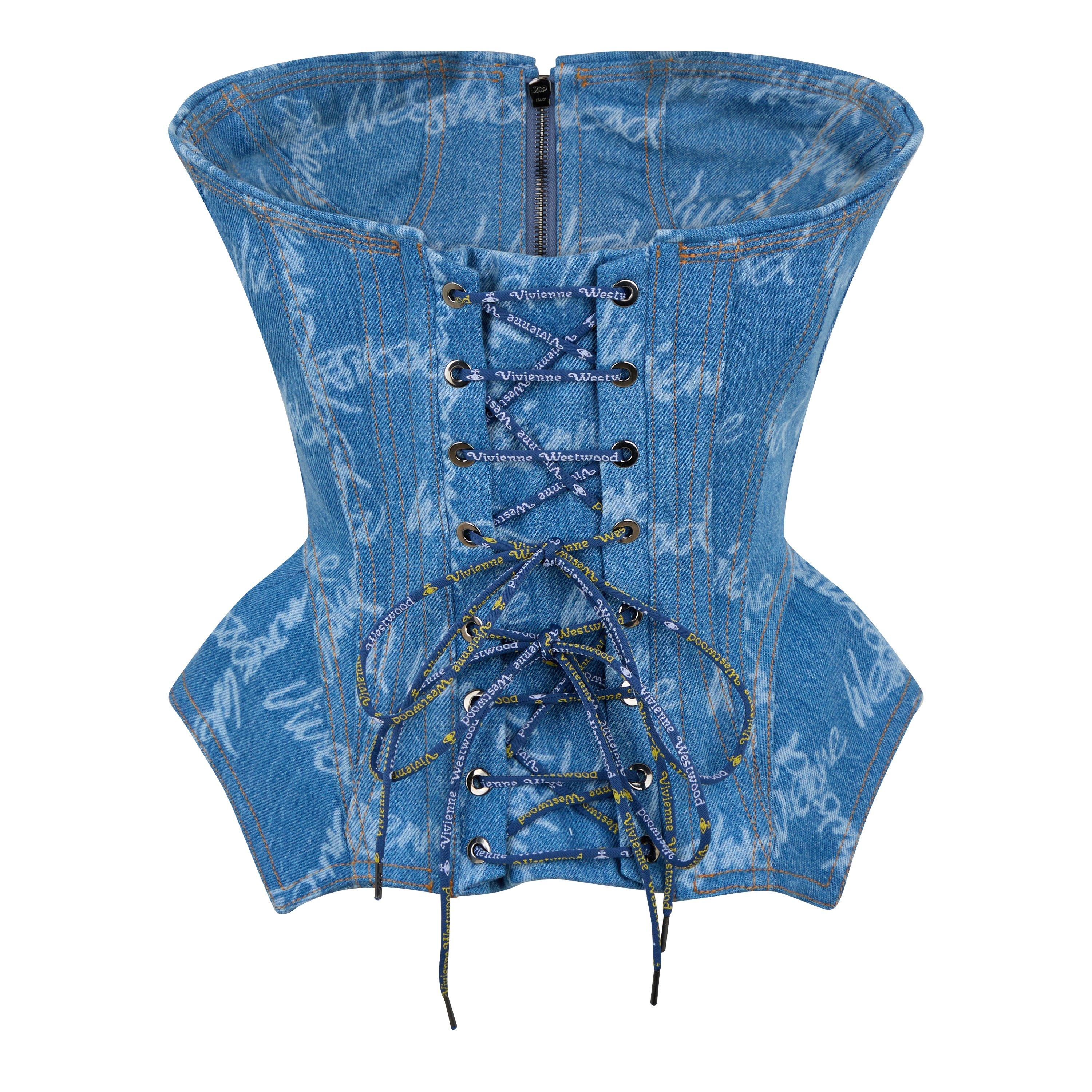 Blue - Vivienne Westwood - Denim Cobrax Corset - 2