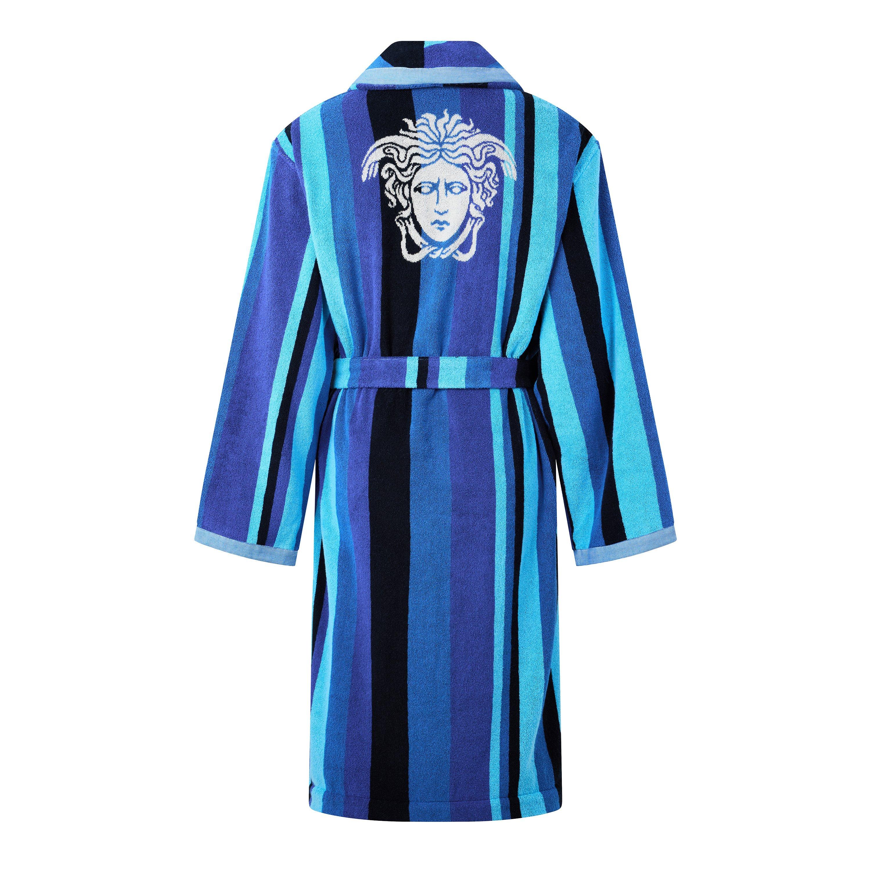 Cobalt Blue - Versace Home - V Stripe Terry Robe 64 - 2