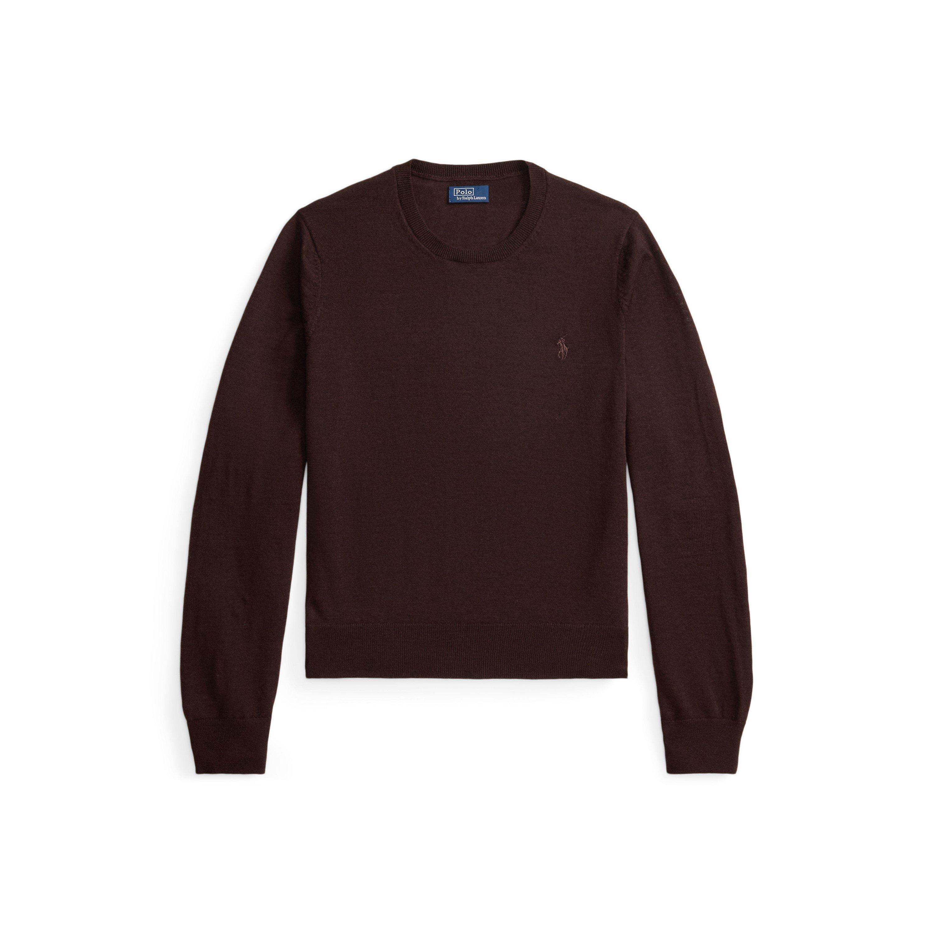Chocolate Mel - Polo Ralph Lauren - Women's Merino Pullover Crew Neck Jumper - 1