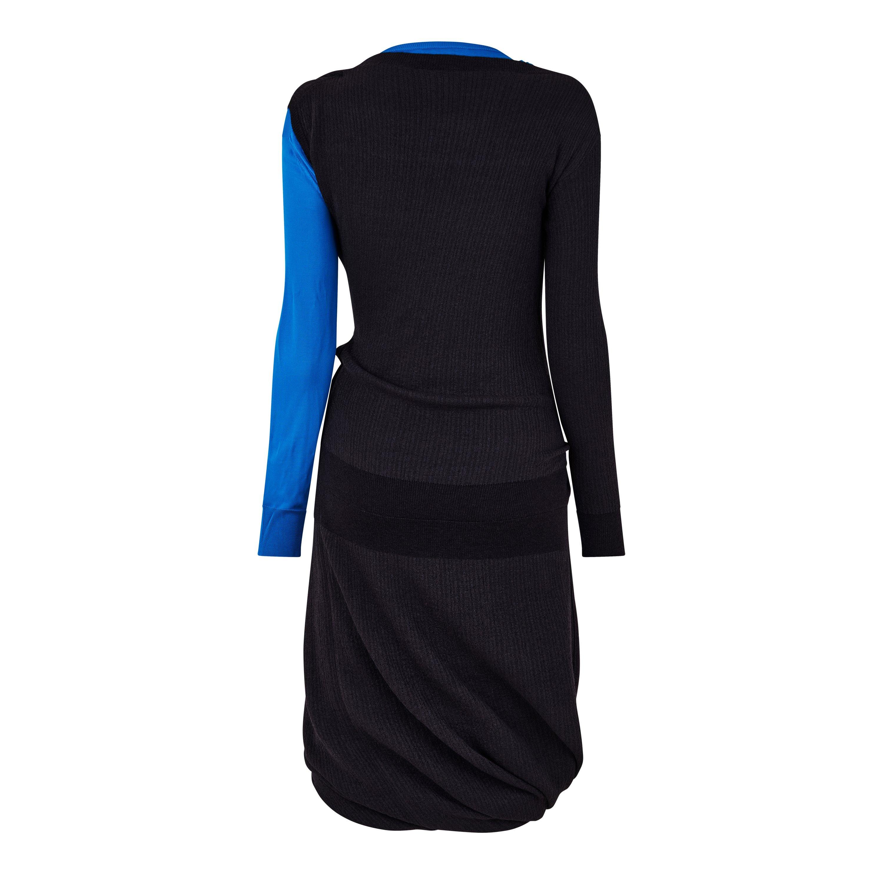 Grape-Blue - Bottega Veneta - Women's Structured Cut Out Dress - 2