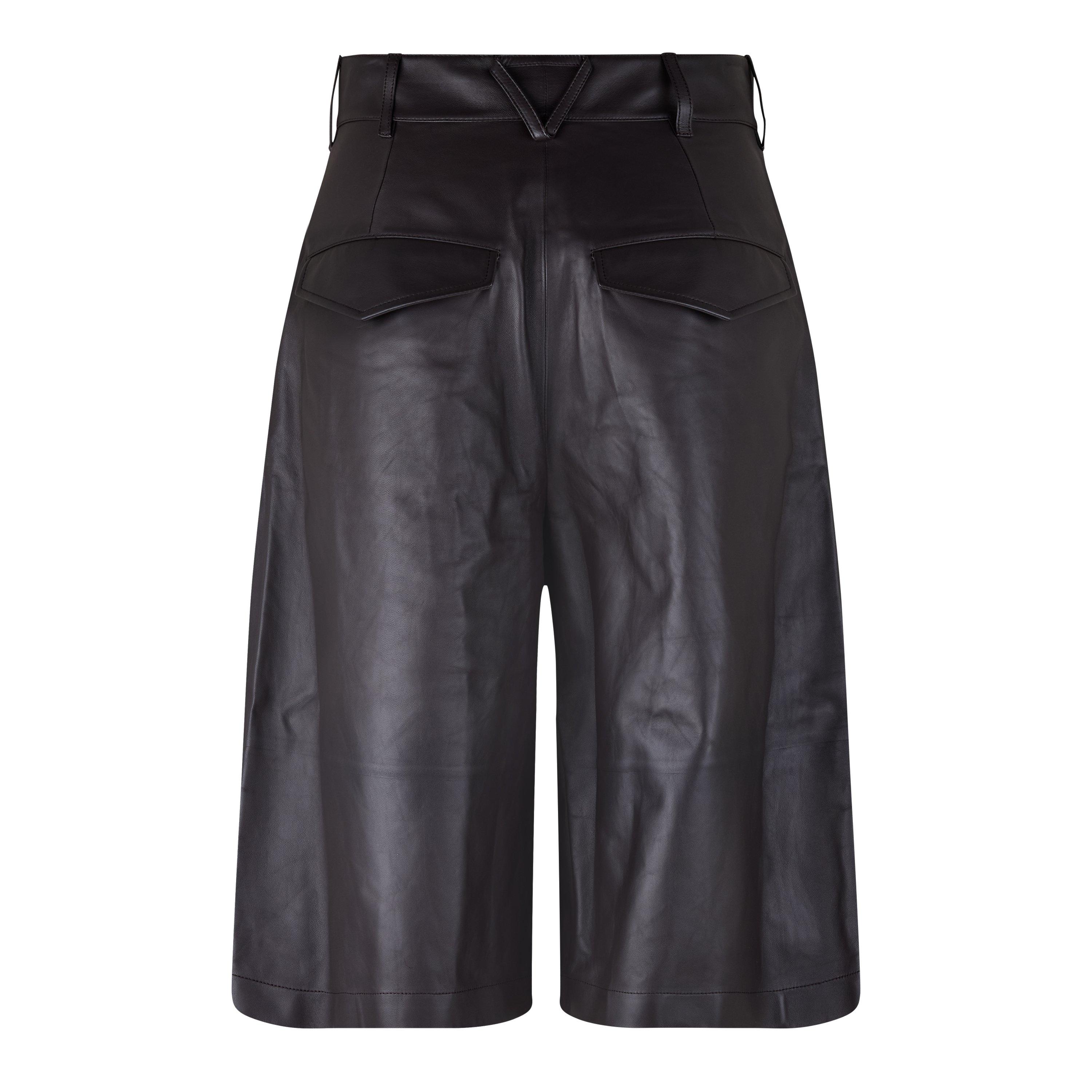 Fondente - Bottega Veneta - Men's Leather Shorts - 2