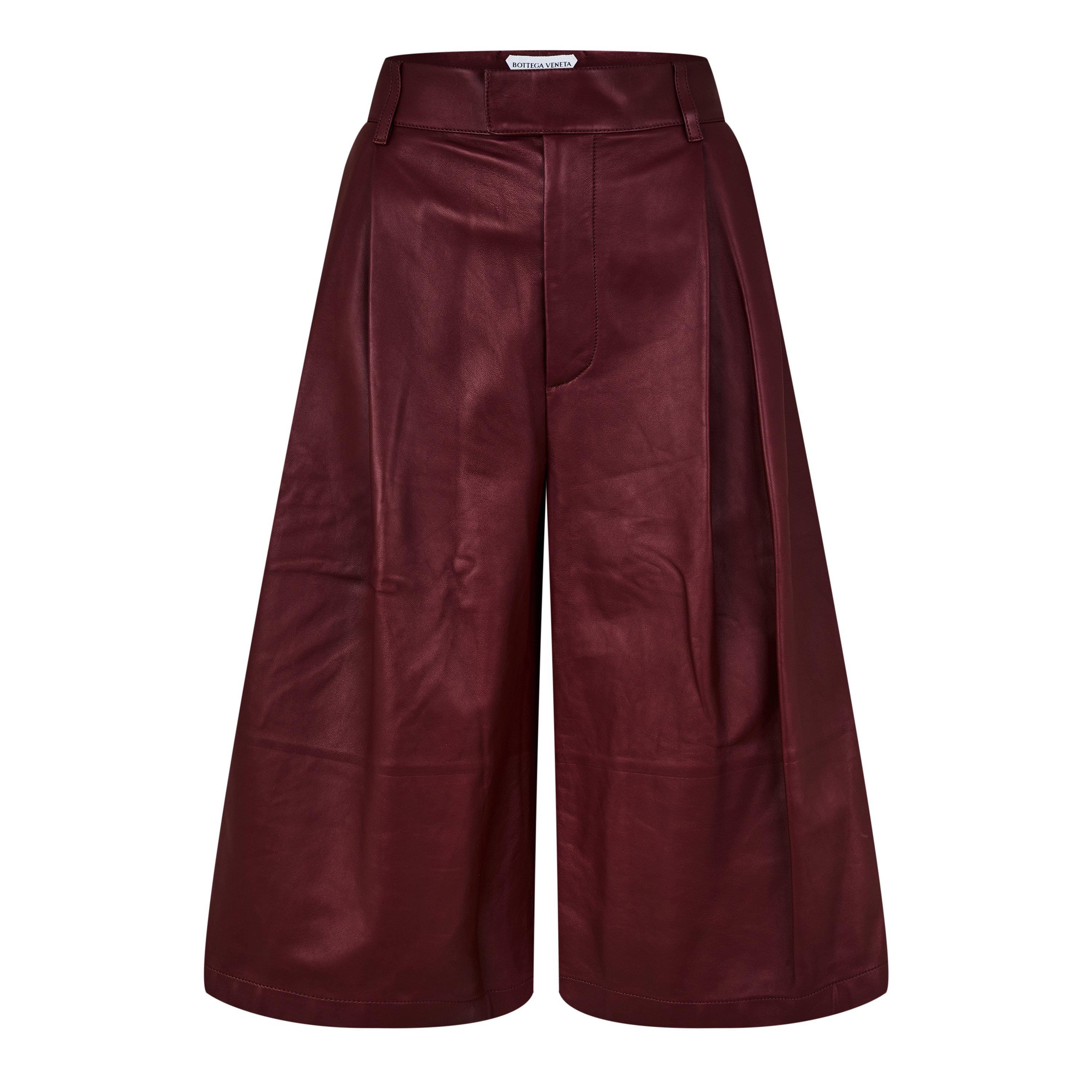 Bottega Veneta Women's Bermuda Chino Shorts - Ox Blood - Size 6 (38)