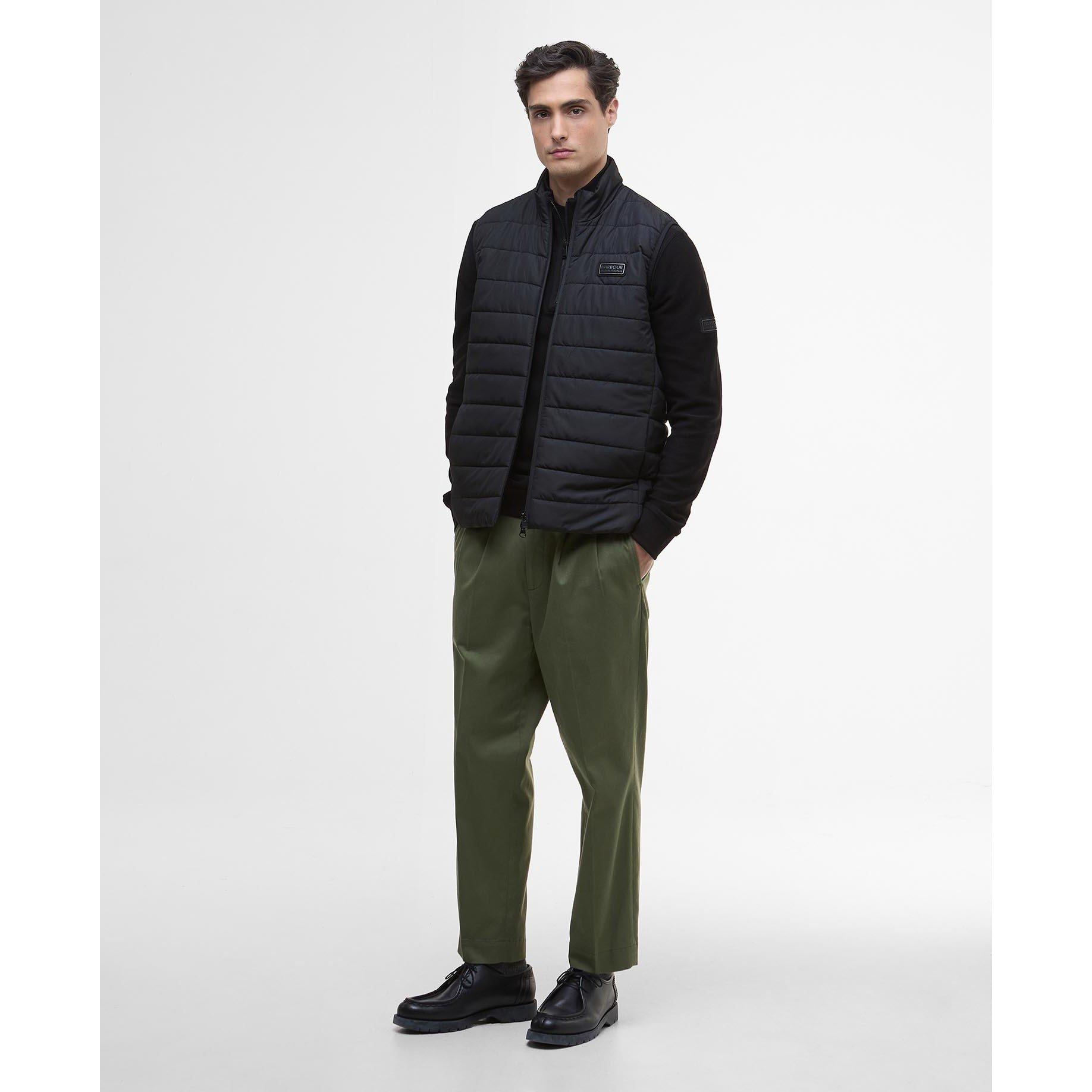 Black BK11 - Barbour International - Men's Aldon Quilted Sleeveless Slim Fit Gilets - 6