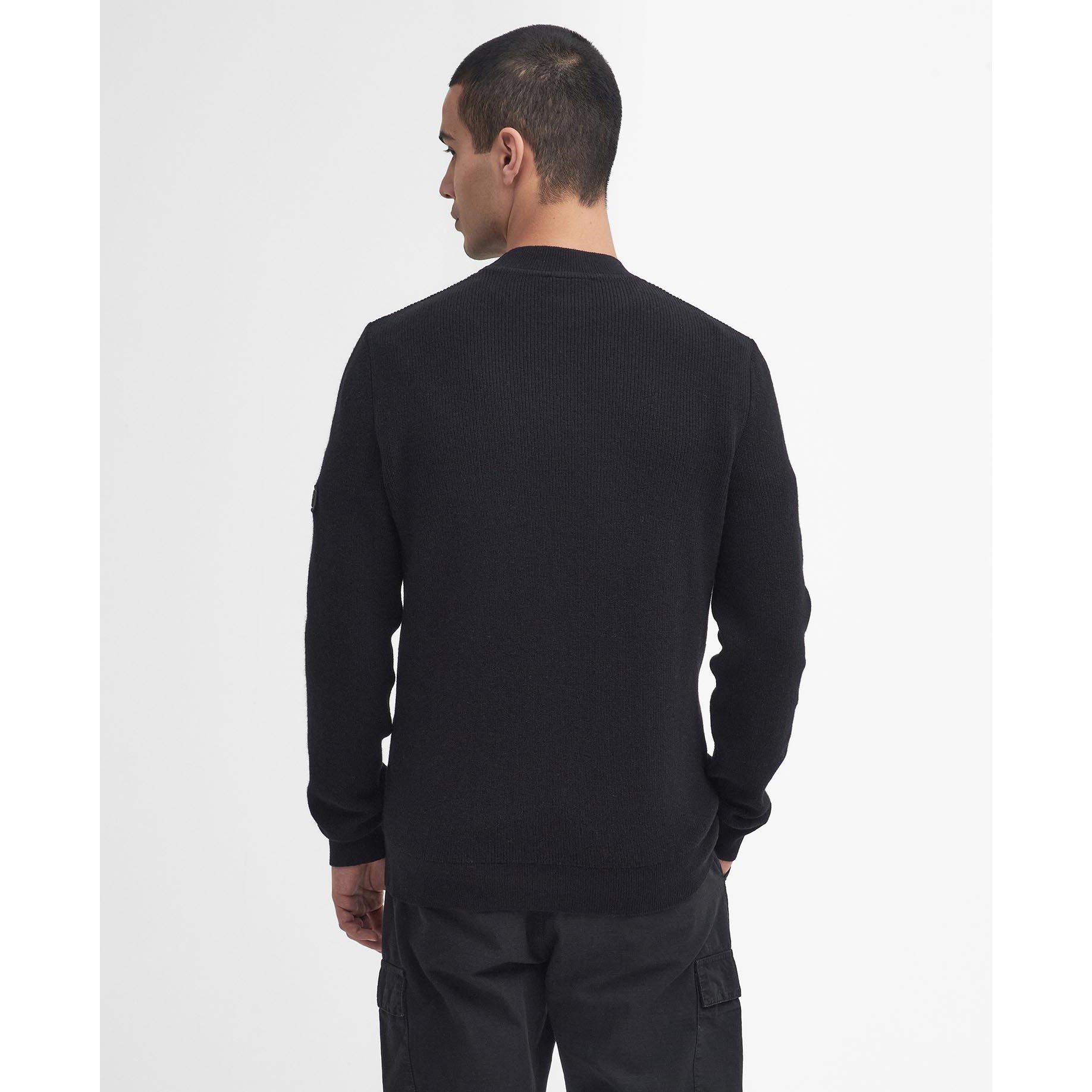 Black BK31 - Barbour International - Crawley Crew Neck Jumper - 3