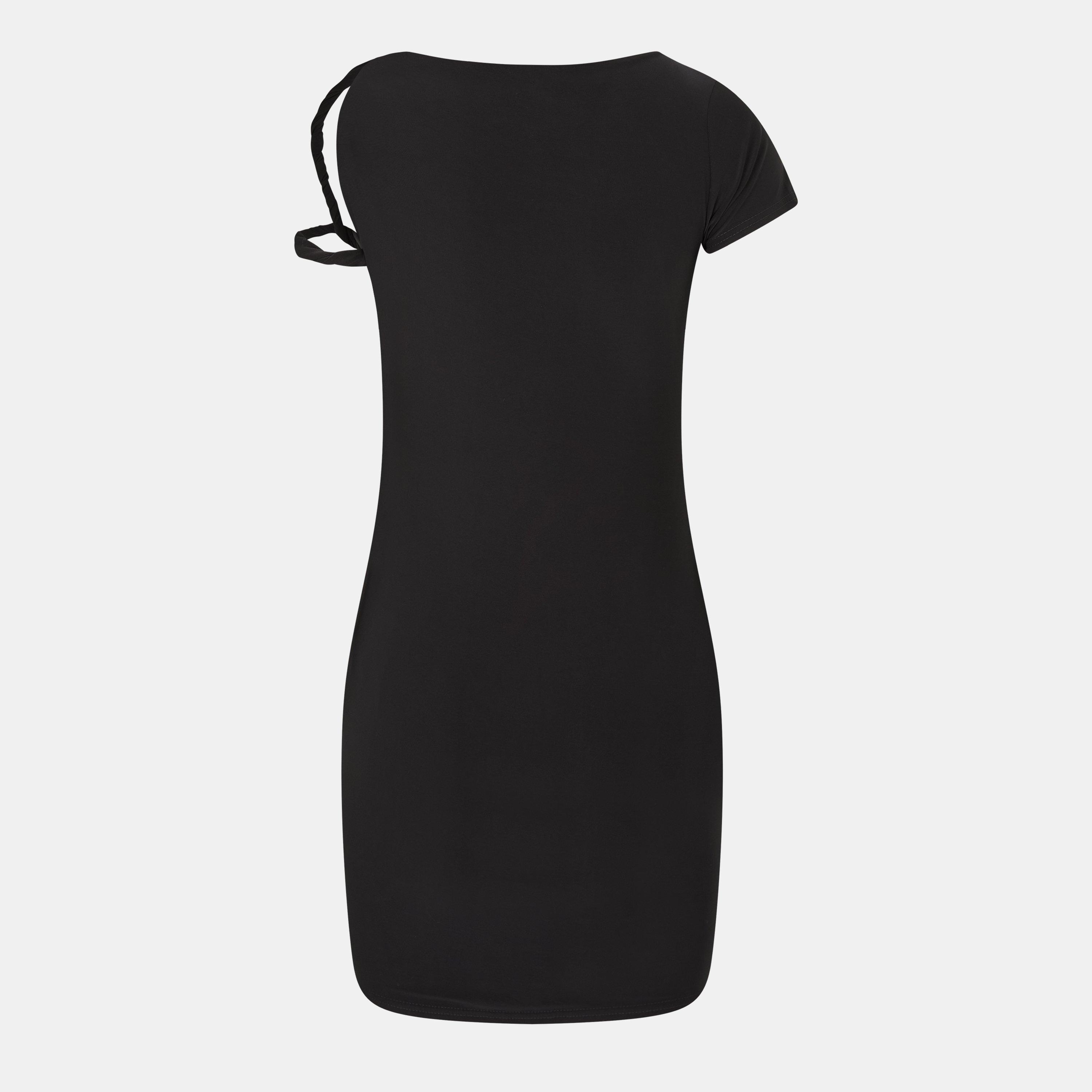 Noir - Missy Empire - Twist Strap Mini Dress Womens - 2