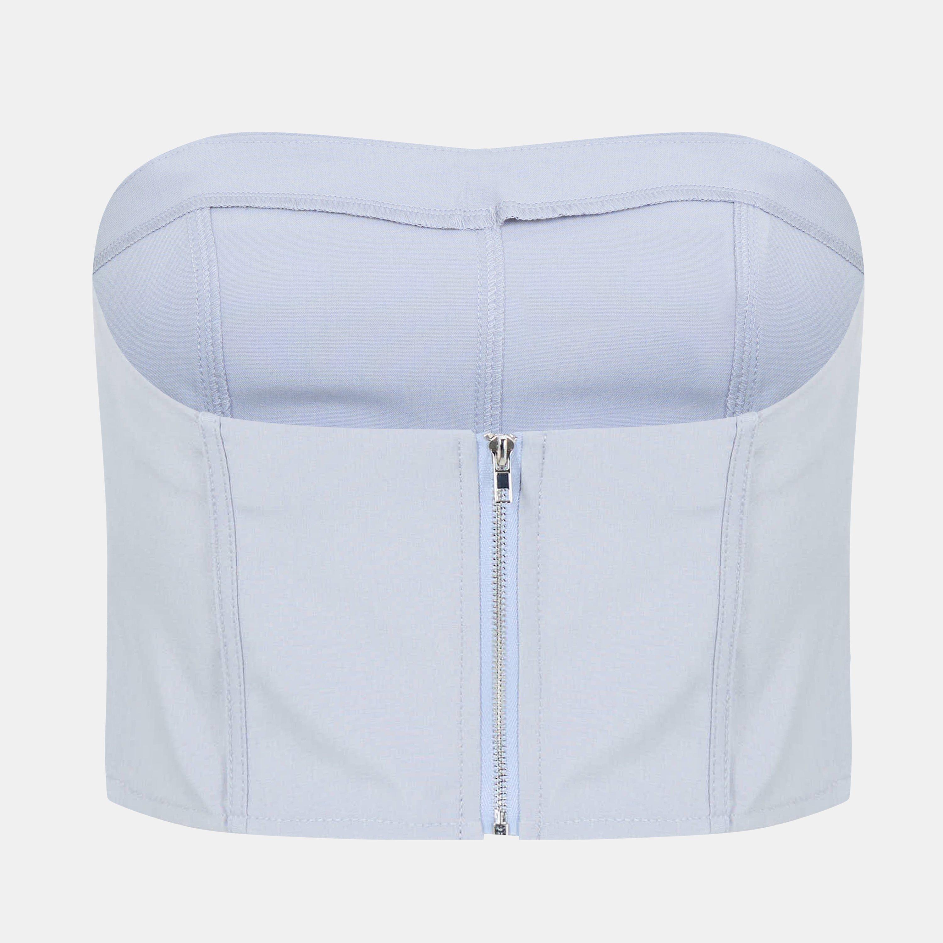 Grijs - Missy Empire - Corset Top - 2