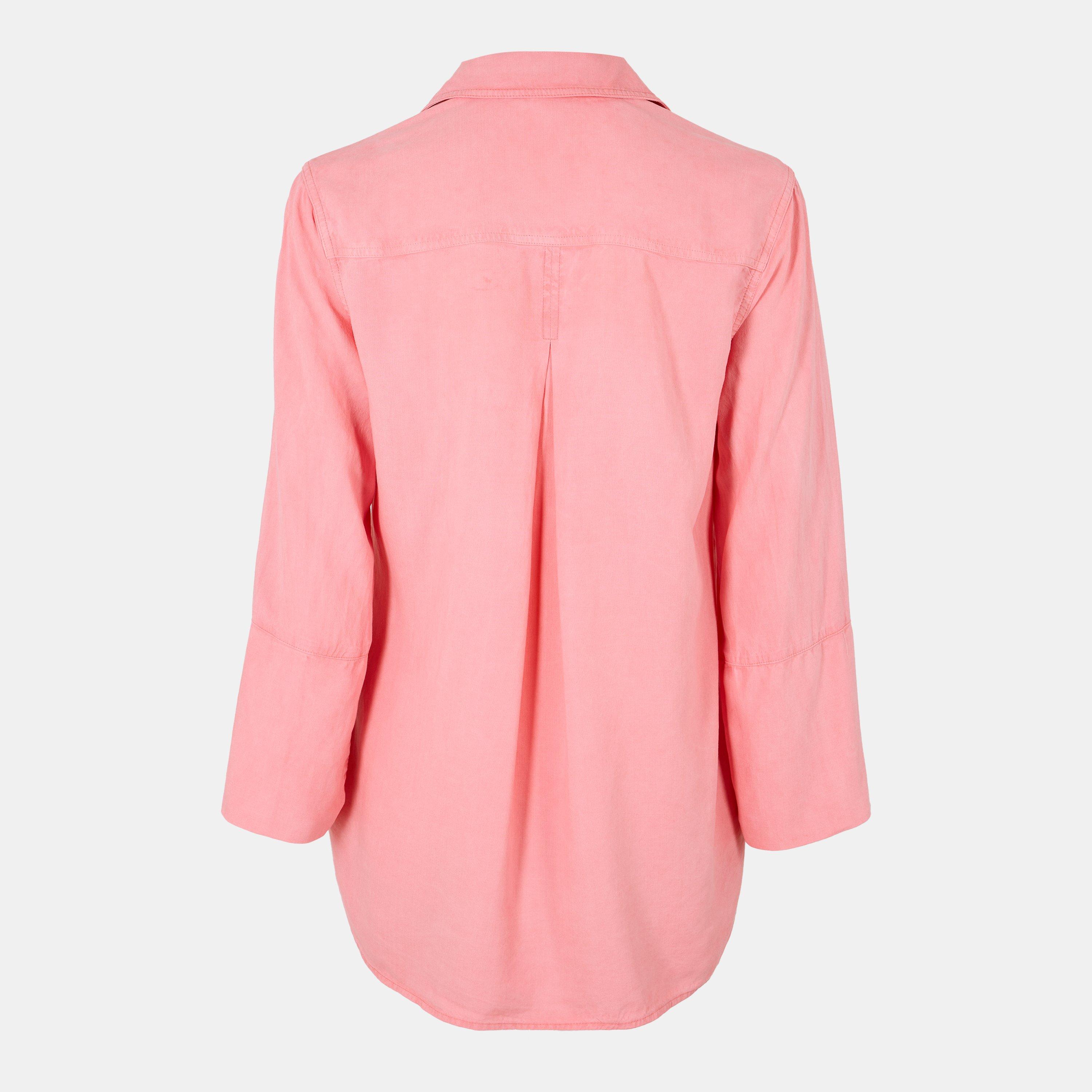 Canyon Coral - Bella Dahl - Women's Long-Sleeve Plain Shirt - 2