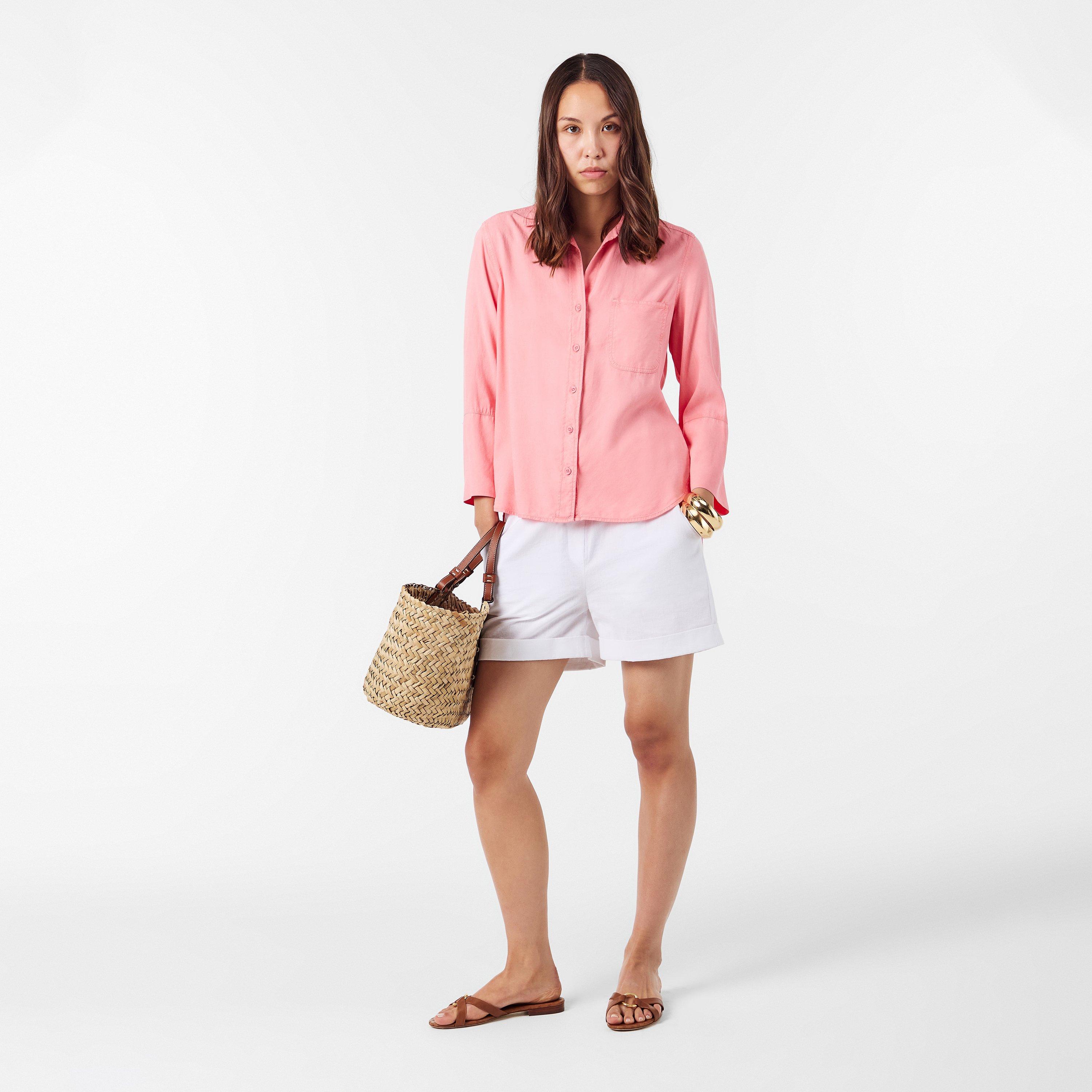 Canyon Coral - Bella Dahl - Women's Long-Sleeve Plain Shirt - 6