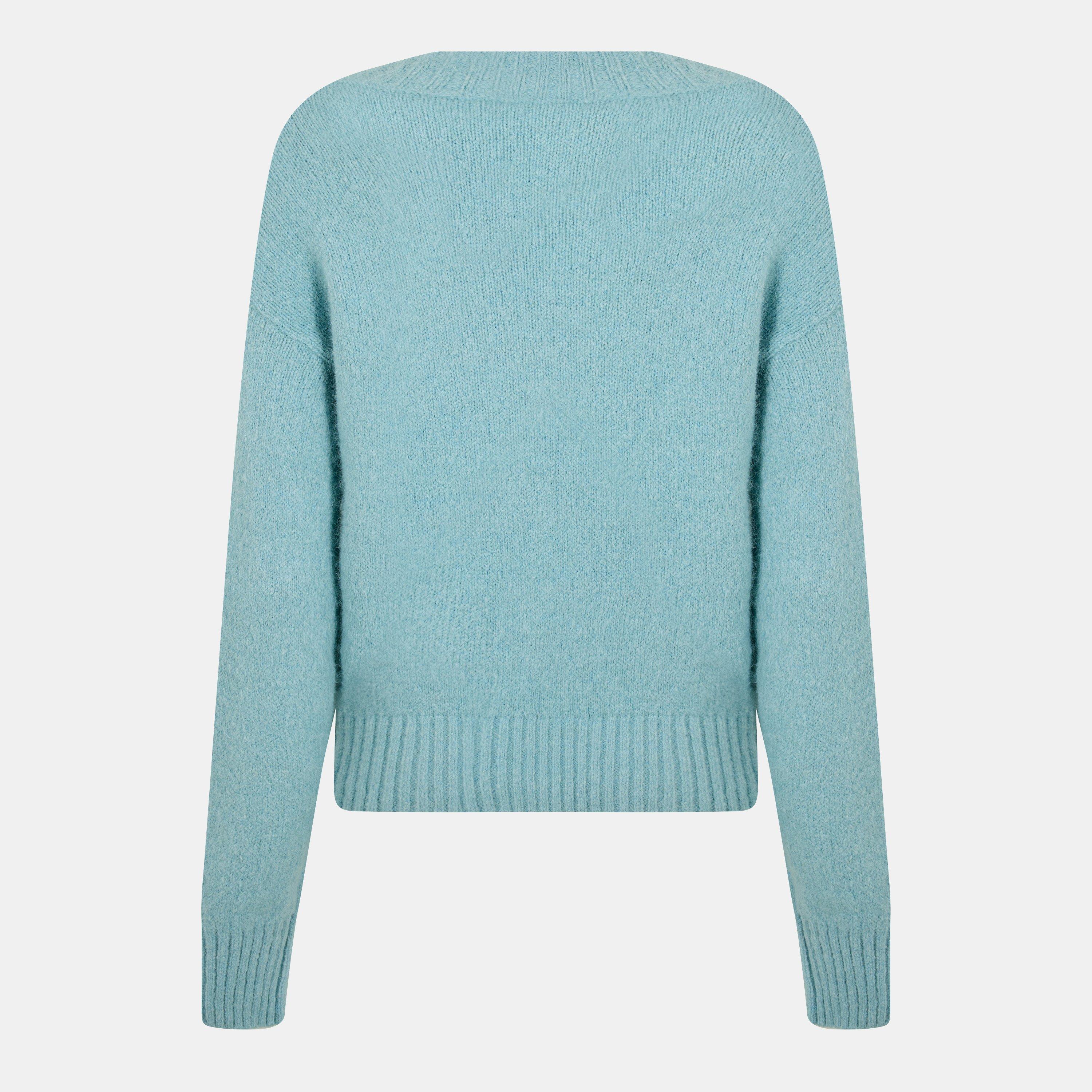 Light Blue - Weekend Max Mara - Women's Visita V-Neck Jumper - 2