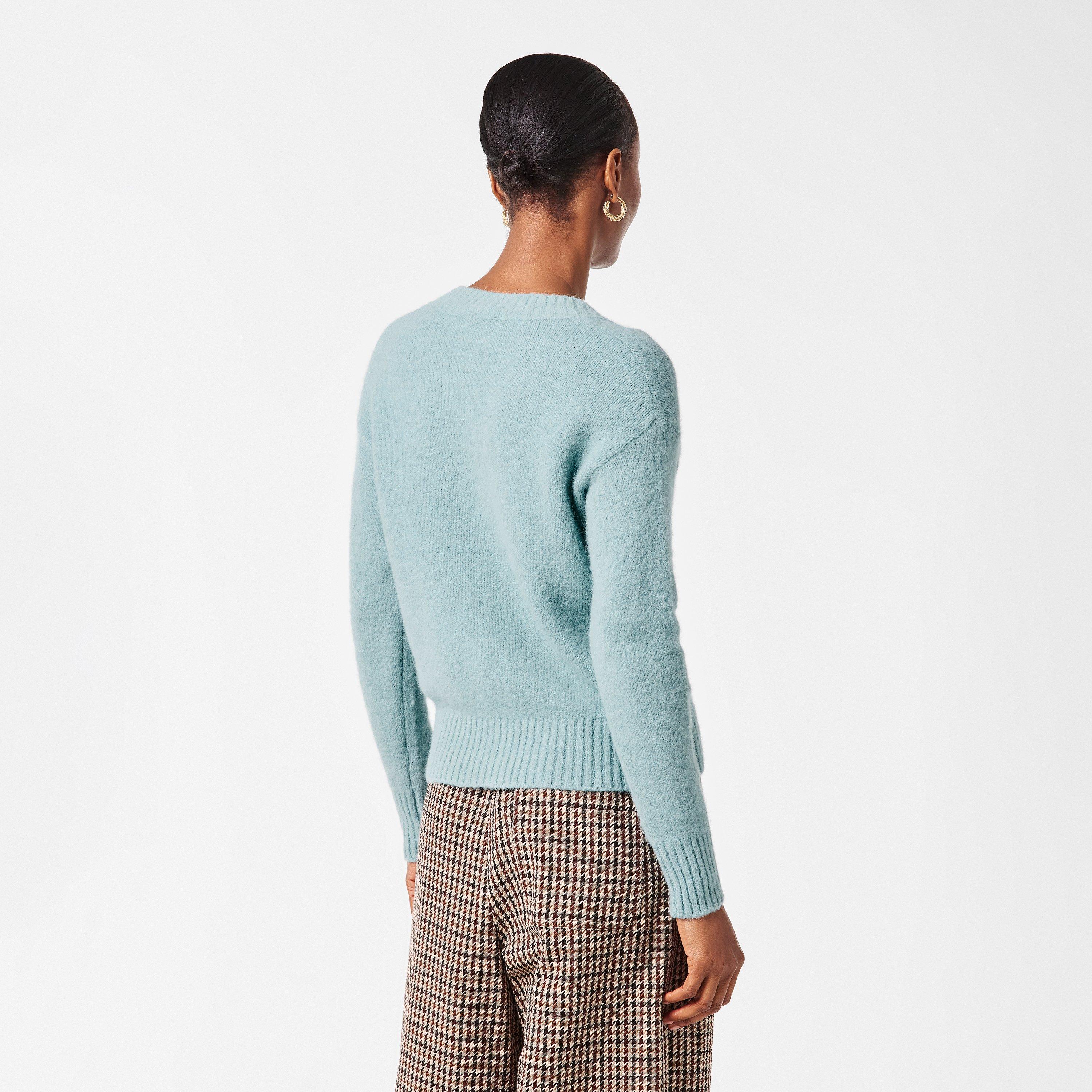 Light Blue - Weekend Max Mara - Women's Visita V-Neck Jumper - 4