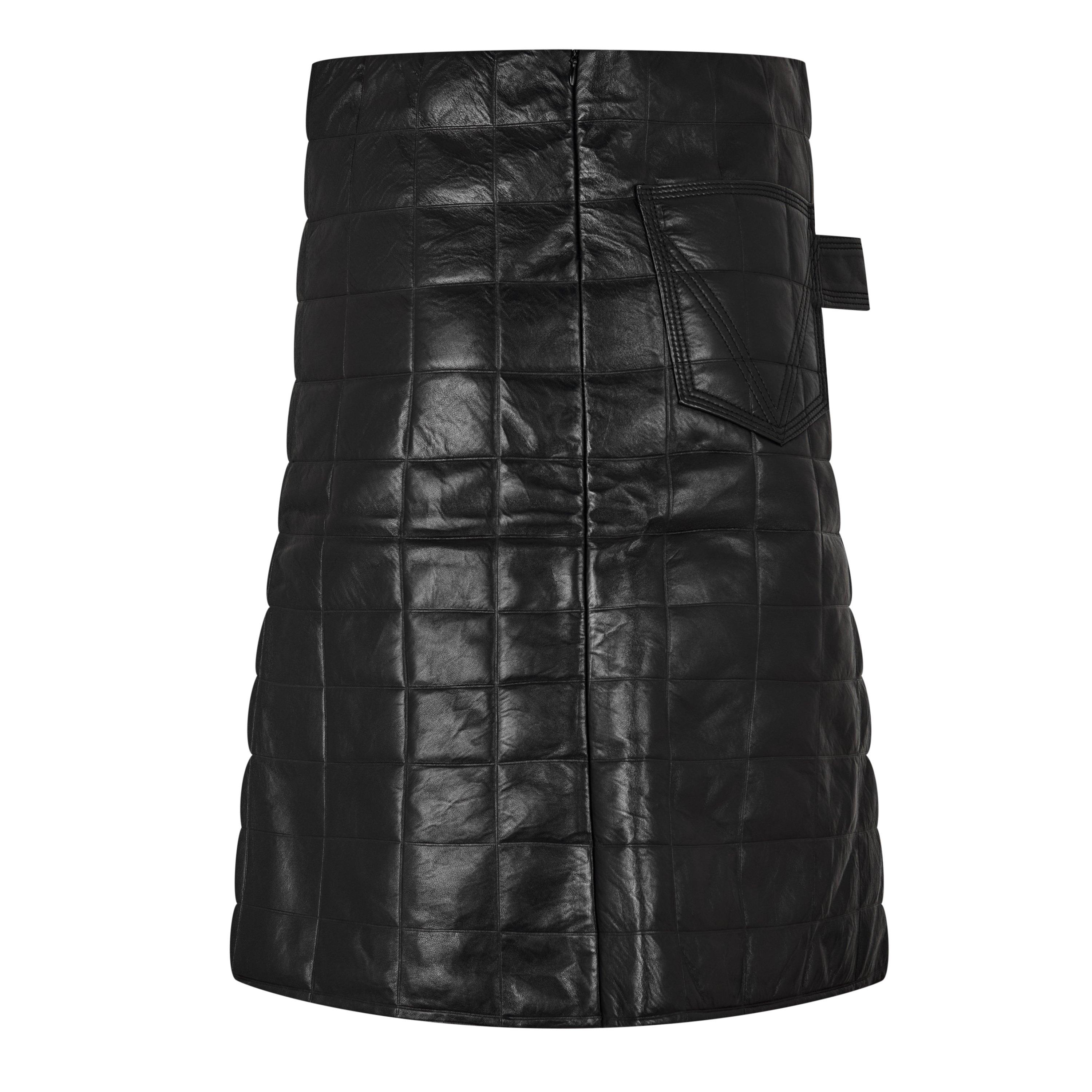 Nero - Bottega Veneta - Women's A-Line Midi Skirt - 2