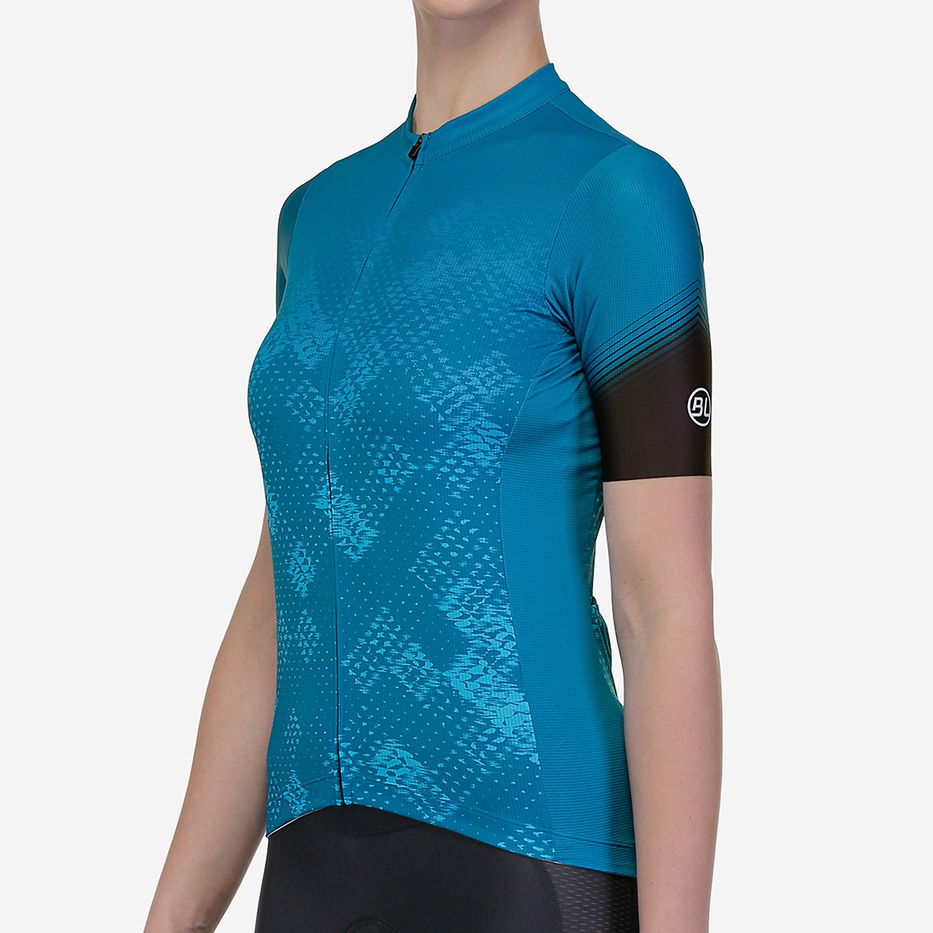Turquoise - Bicycle Line - Women's TRACY S2 Short Sleeve Cycling Jersey - 3