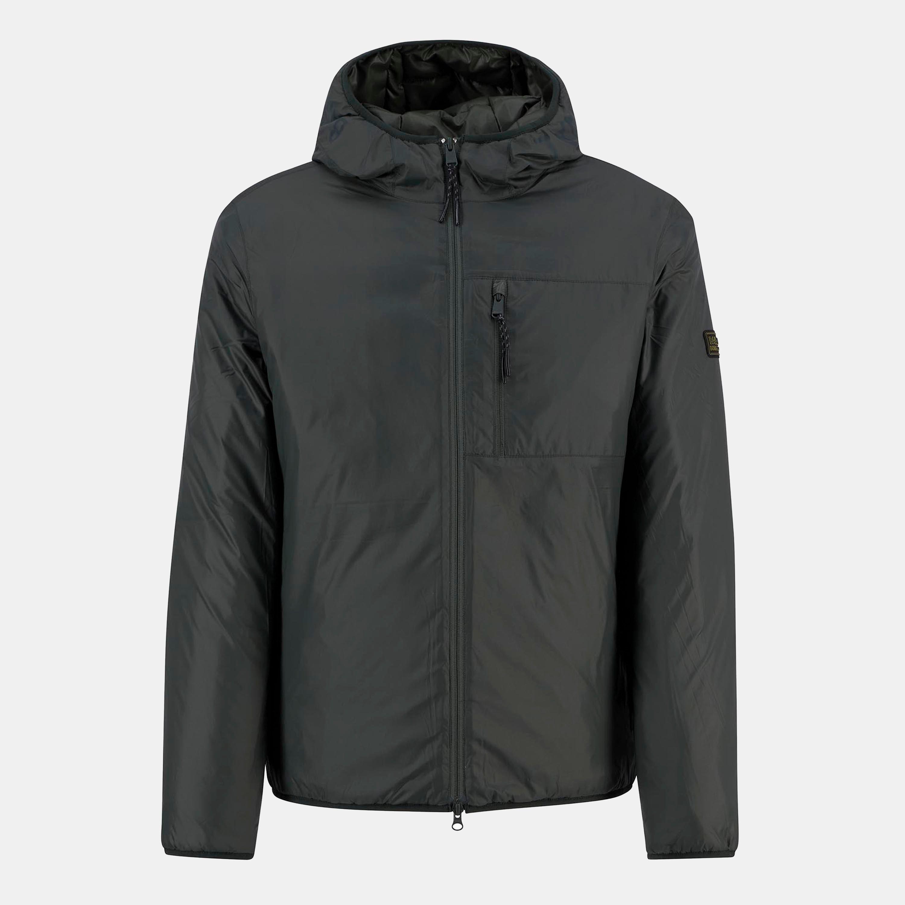 Barbour International Men's Lumley Hooded Long Sleeve Full Zip Quilted Jacket - Sage SG51 - M