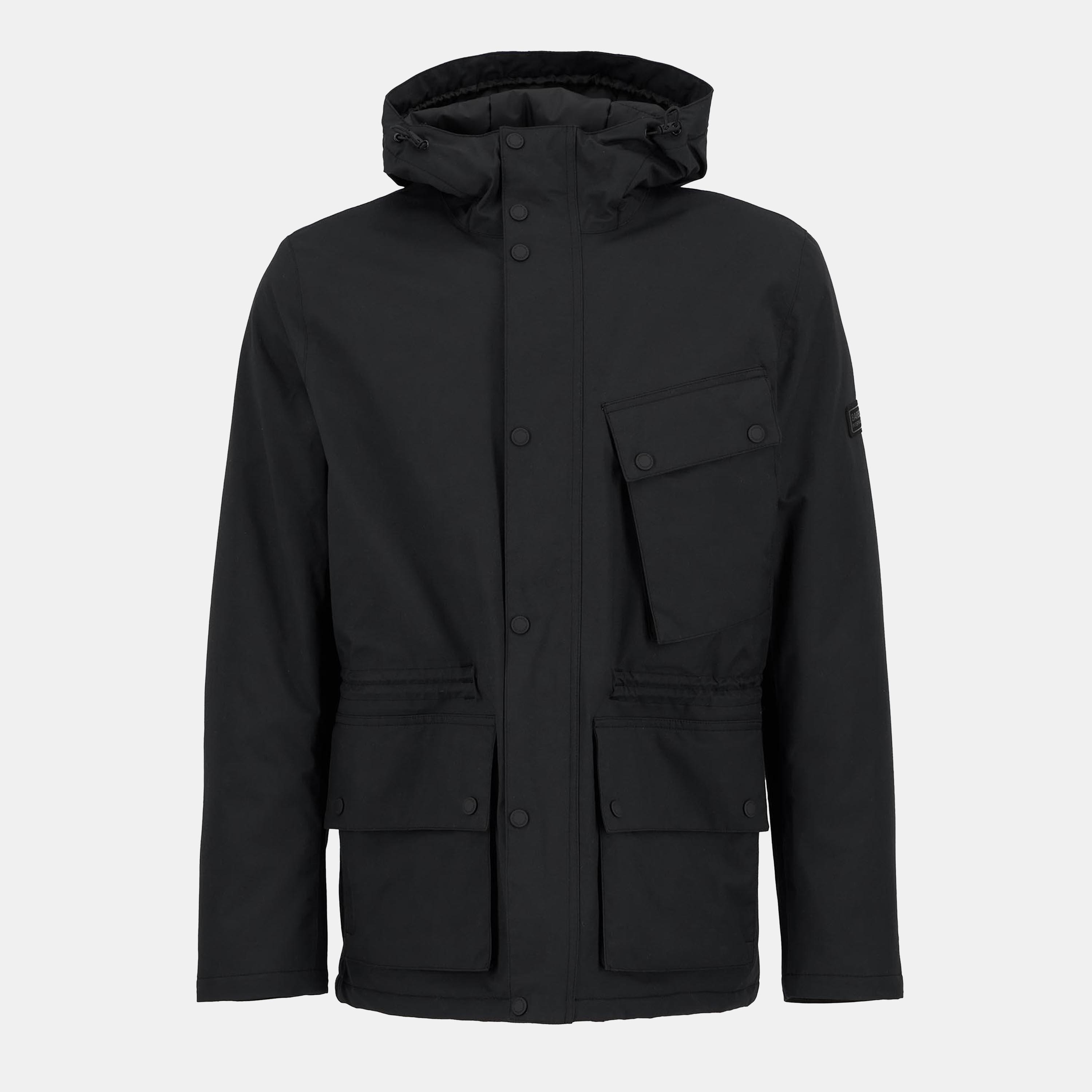 Black BK11 - Barbour International - Men's Endley Waterproof Hooded Long Sleeve Long Puffer Jacket - 1