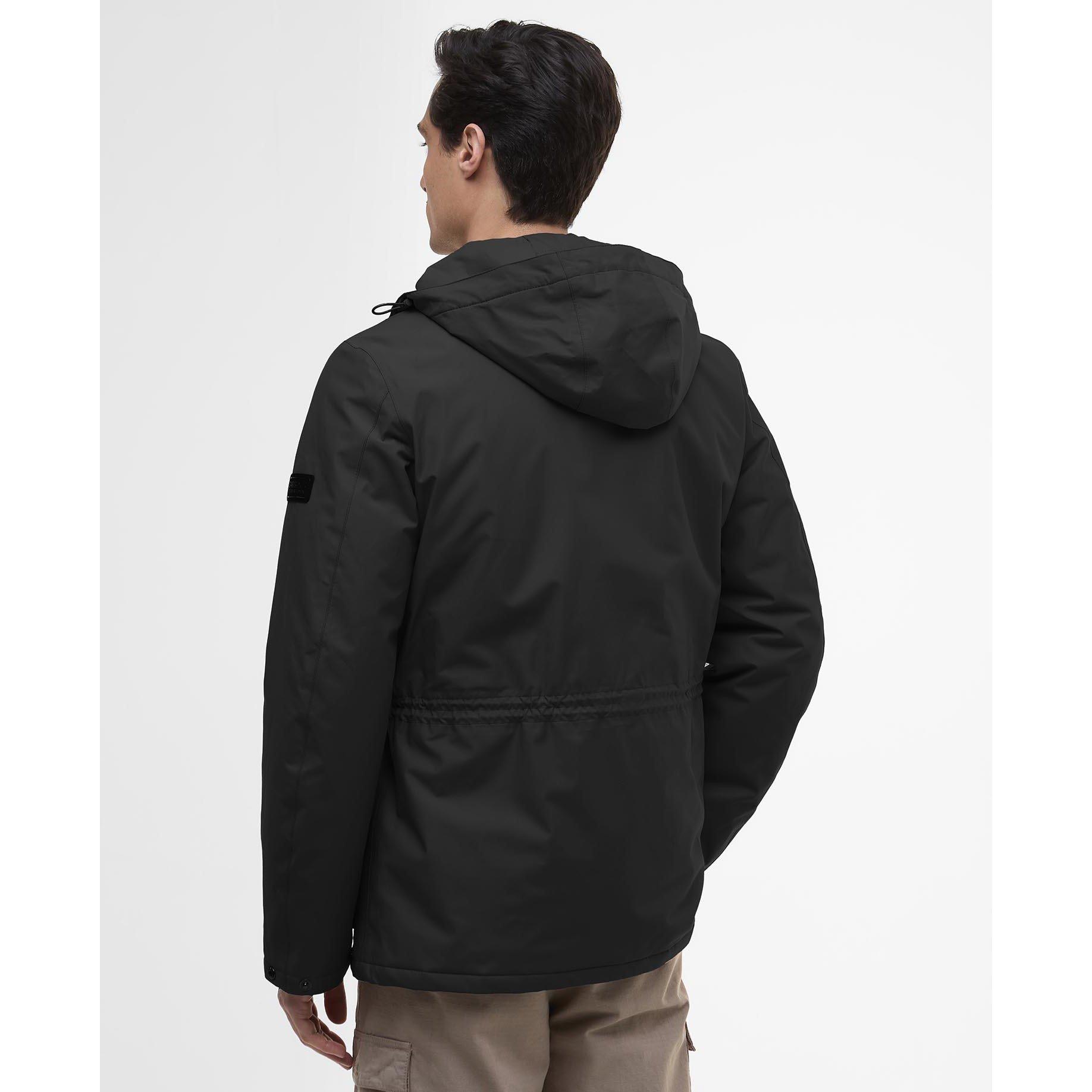 Black BK11 - Barbour International - Men's Endley Waterproof Hooded Long Sleeve Long Puffer Jacket - 3