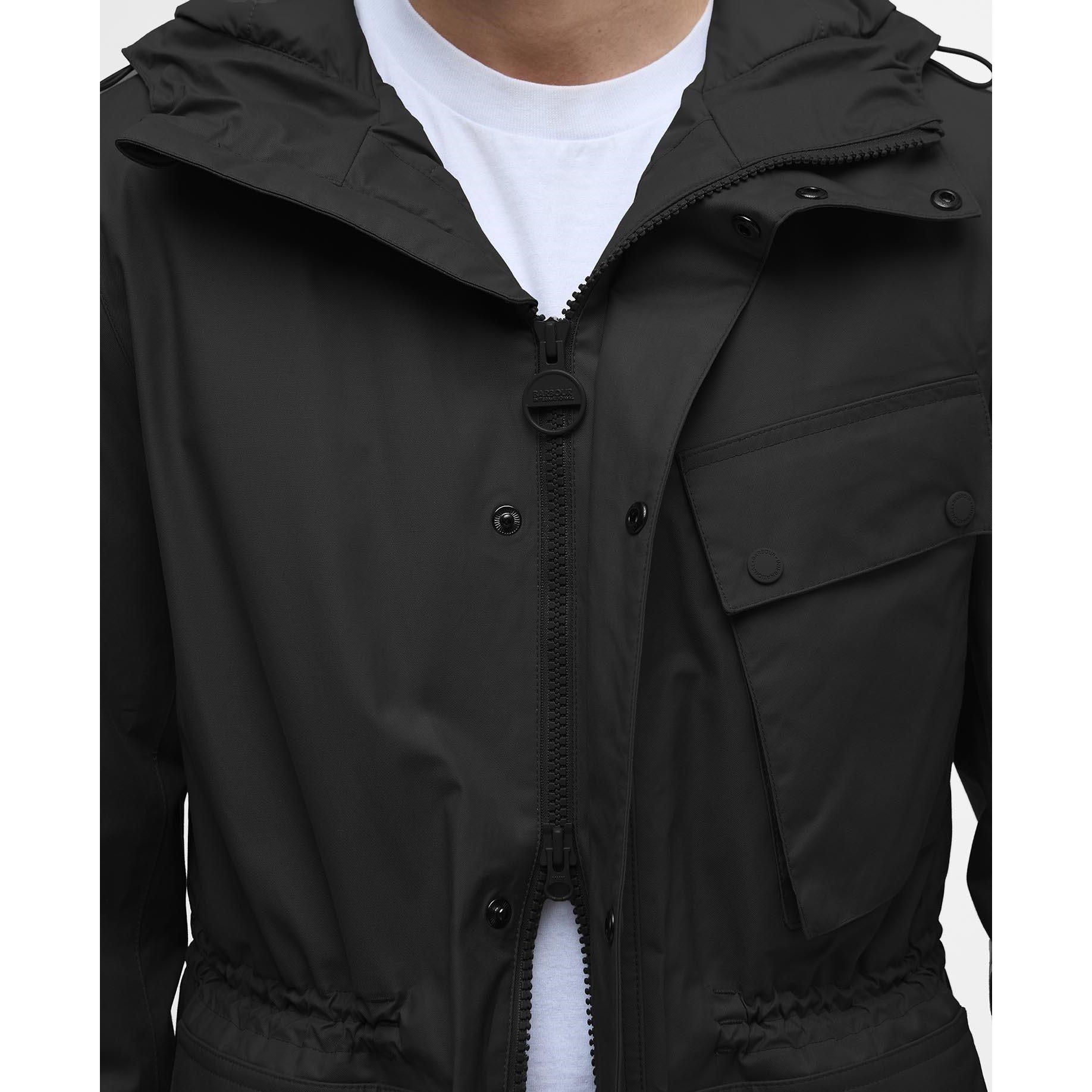 Black BK11 - Barbour International - Men's Endley Waterproof Hooded Long Sleeve Long Puffer Jacket - 5