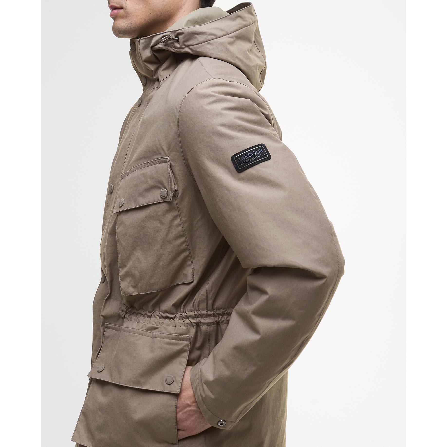 Brindle BR11 - Barbour International - Men's Endley Waterproof Hooded Long Sleeve Long Puffer Jacket - 6