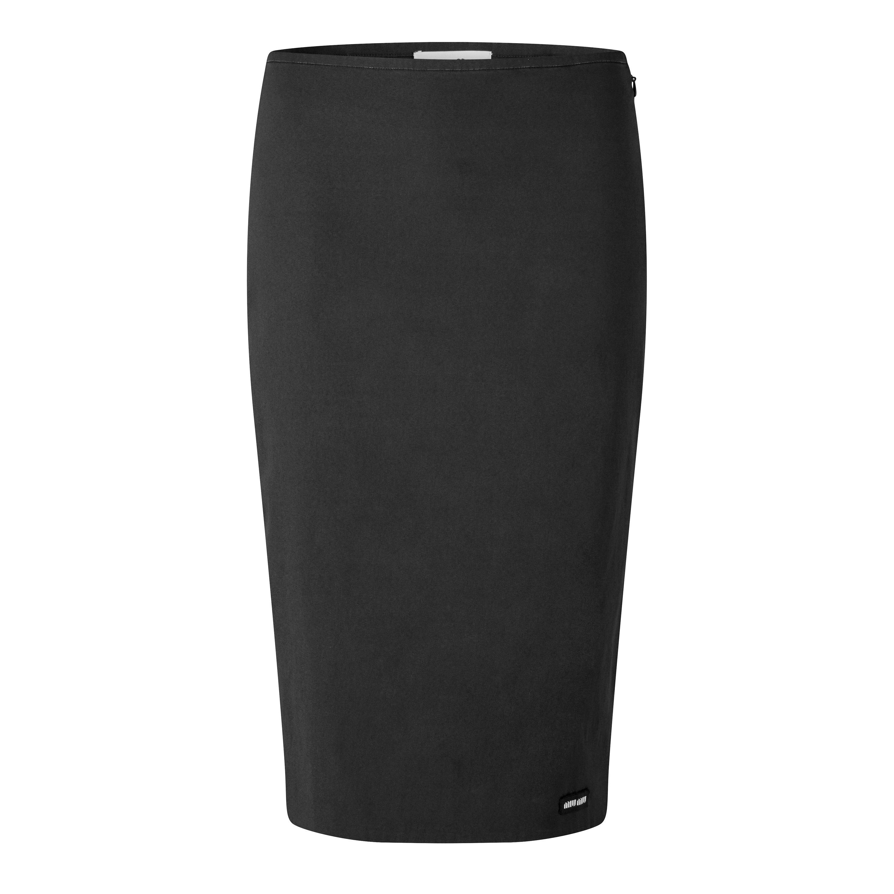Nero - Miu Miu - Miu Midi Skirt Ld64 - 1