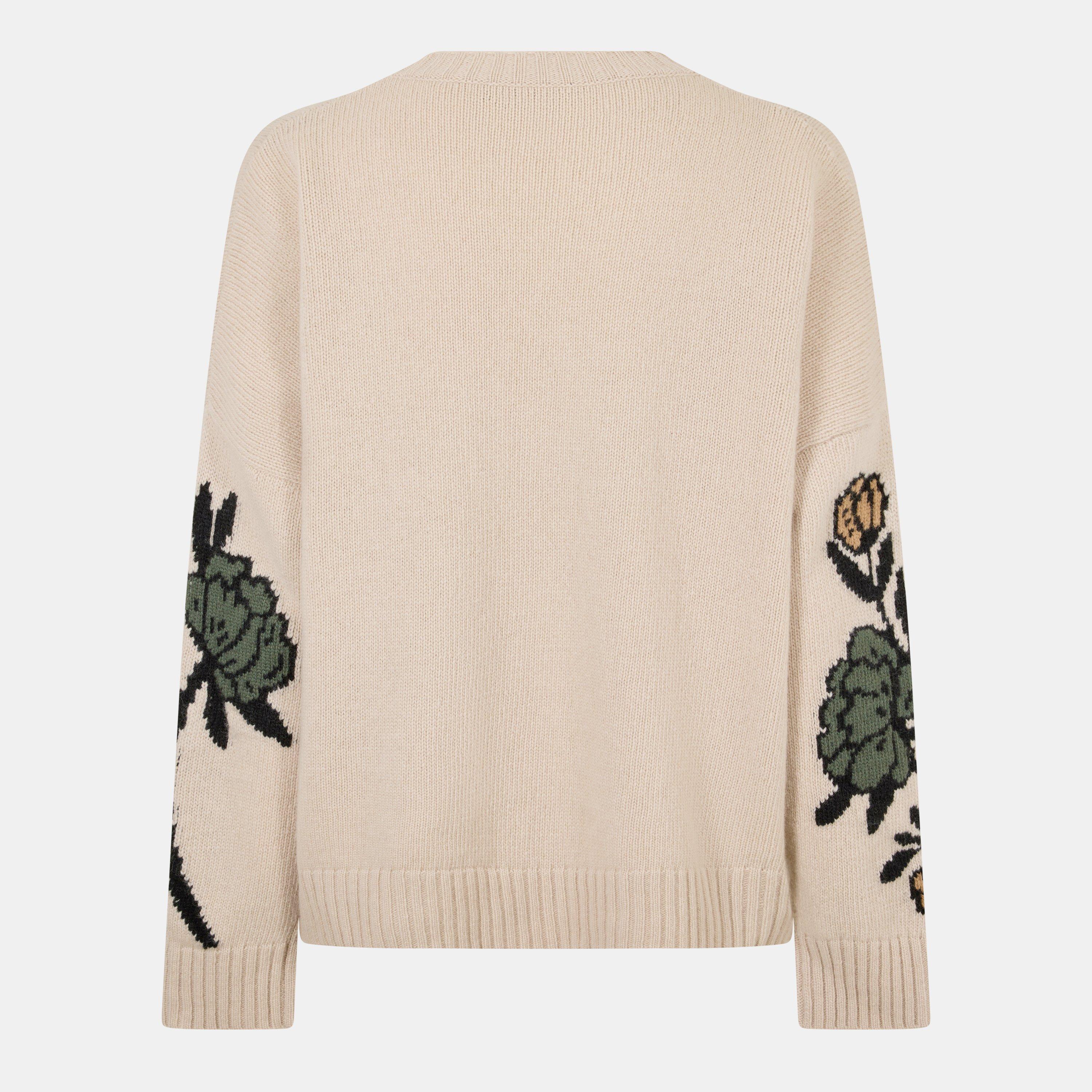 Ecru - Weekend Max Mara - Women's Pavidi Crew Neck Jumper - 2