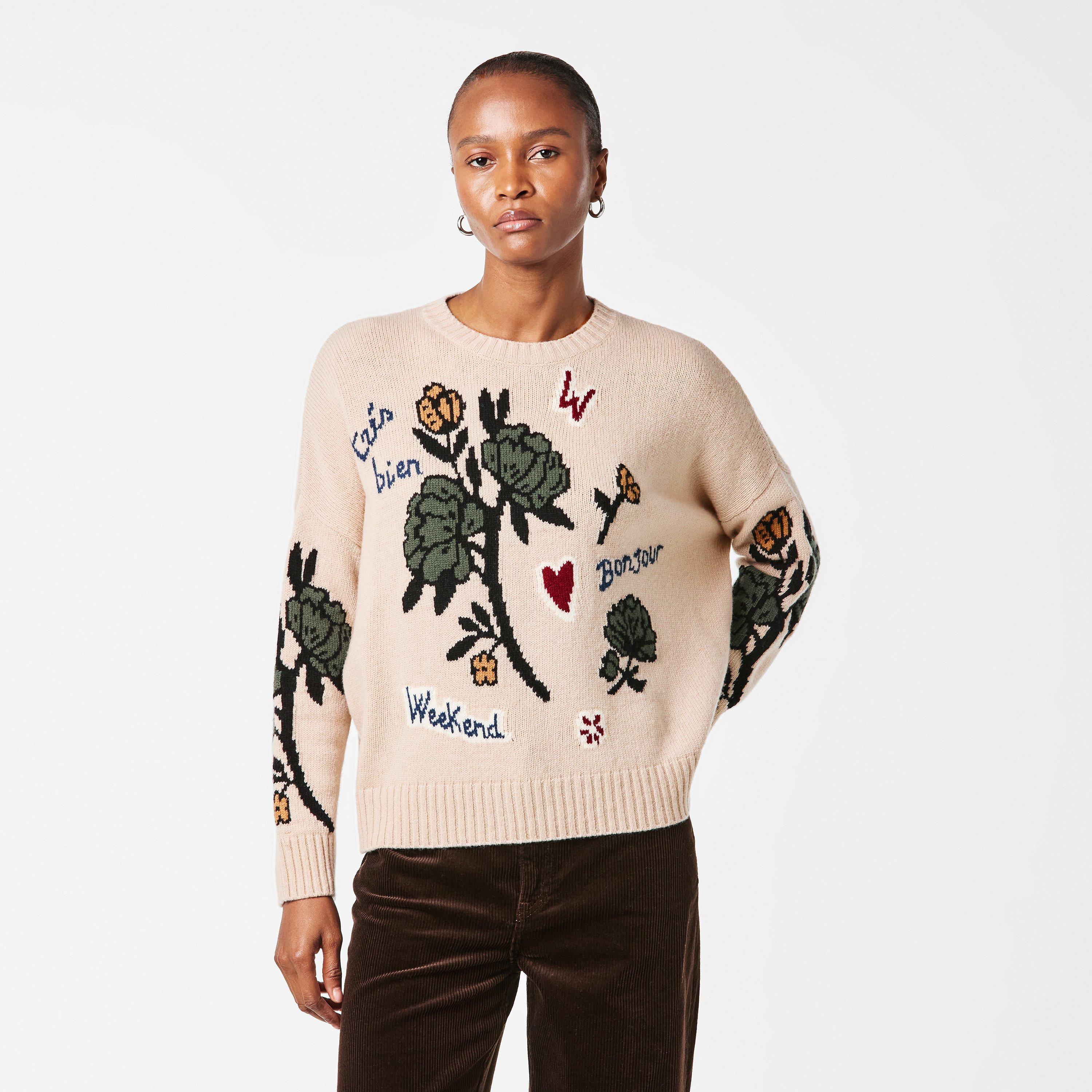 Ecru - Weekend Max Mara - Women's Pavidi Crew Neck Jumper - 3